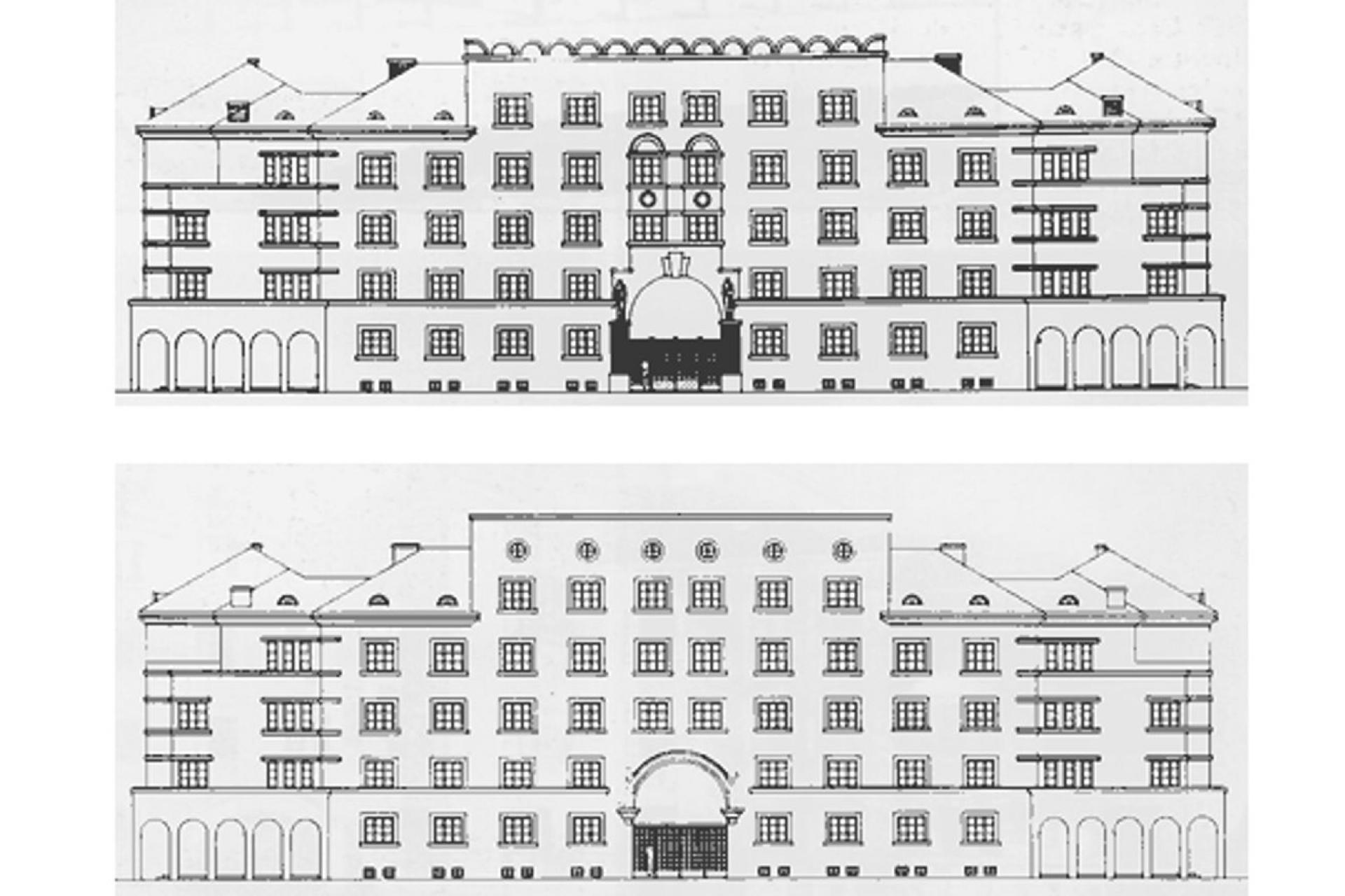 Responding to a persistant housing shortage in the years after World War I, tha municipality of Ljubljana built the first residential apartment house for city employers named Mekiska.