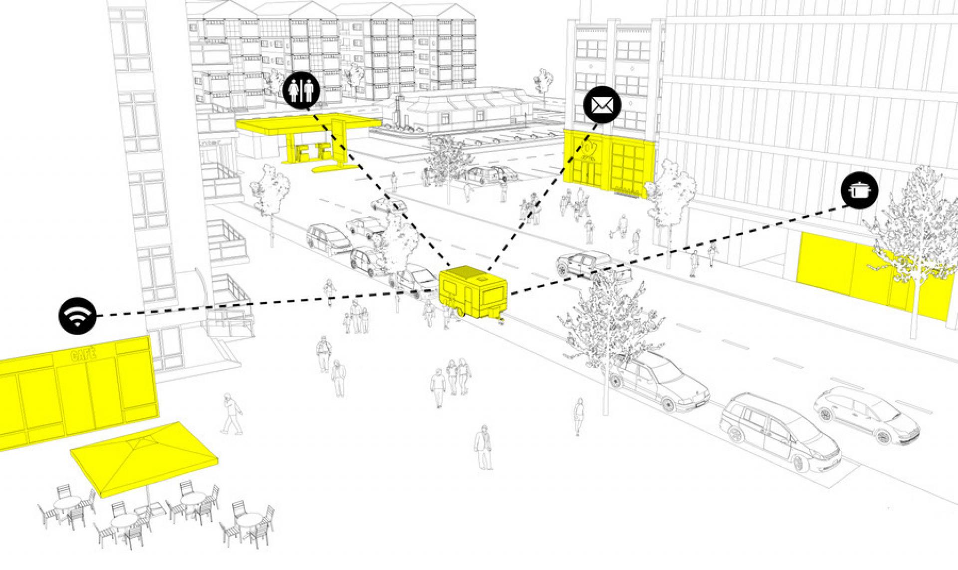 Stadt:Symbiont is a guideline for the autonomous creation of a central, durable and cost-effective working space in the city. | Photo Guerilla Architects Archive