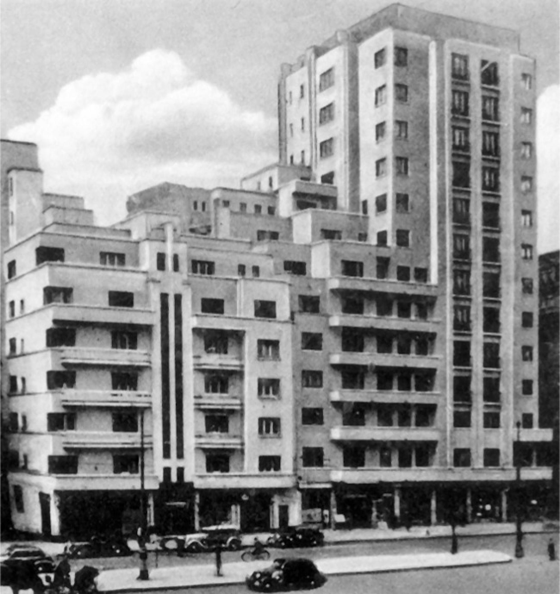 Carlton Bloc in Bucharest in 1936. | Photo via metropolismag