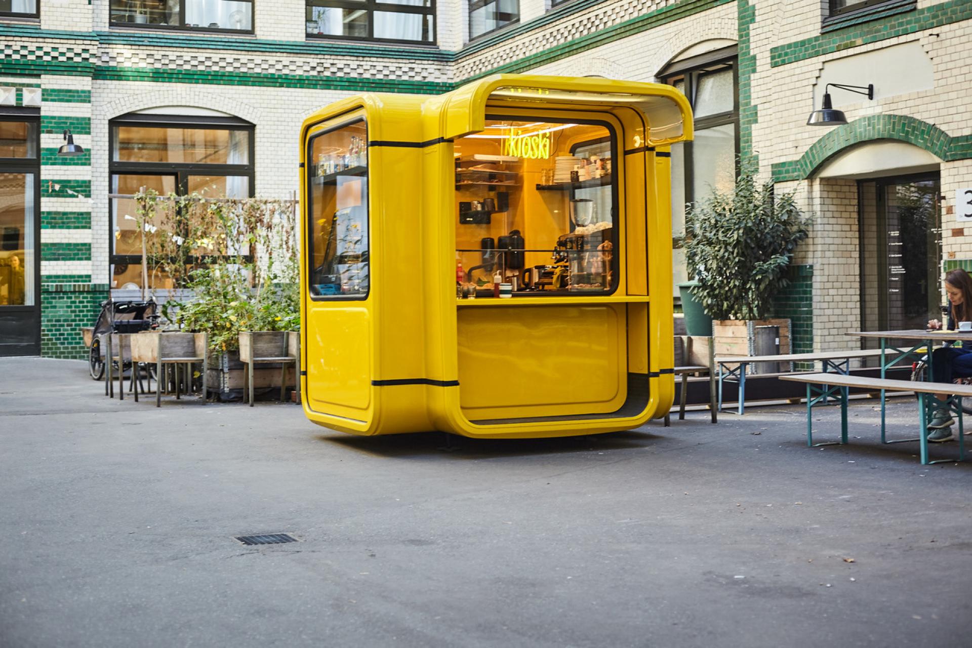 Kiosk K67 used as kioski bar in Berlin. | Photo by Marc Brinkmeier