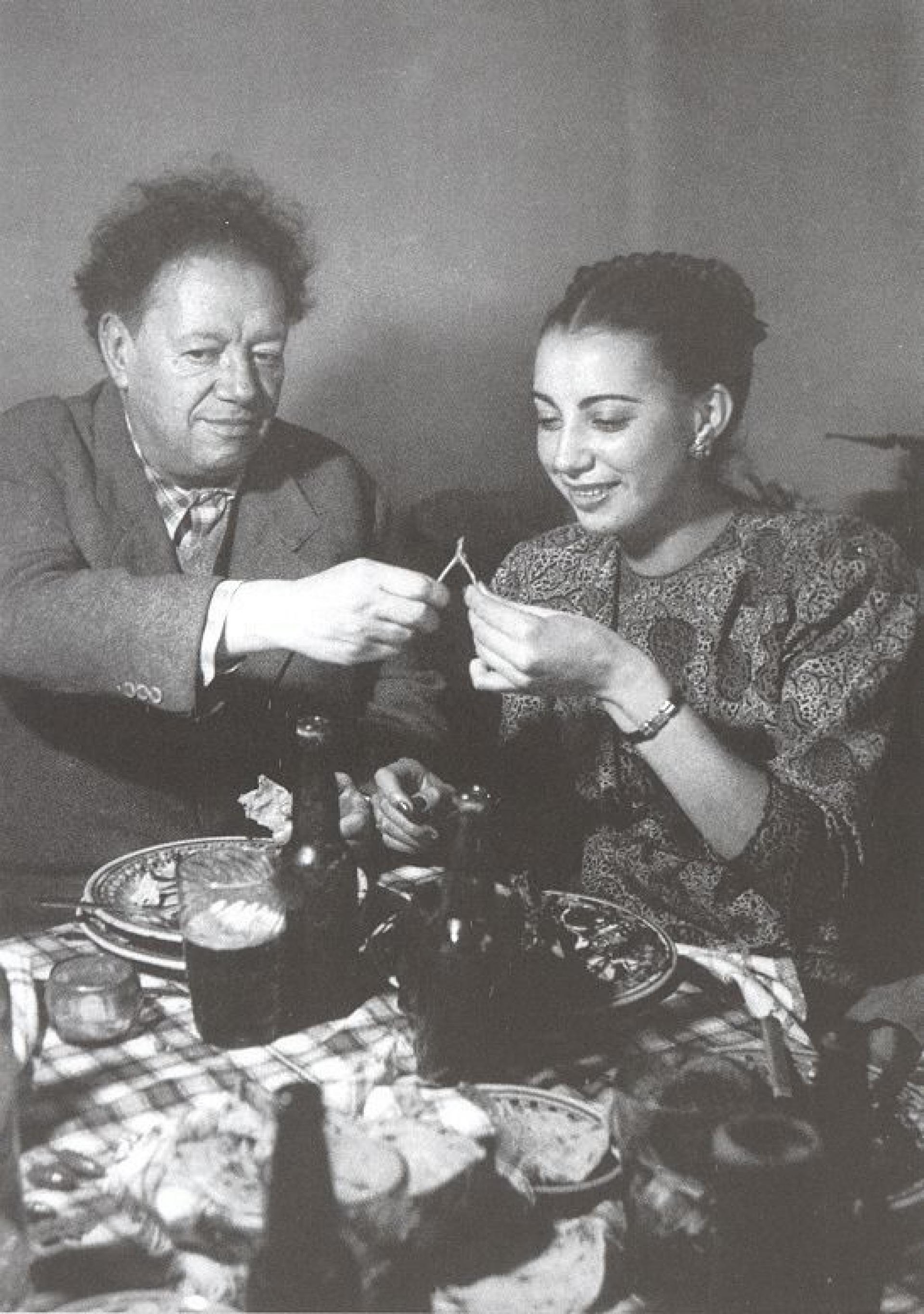 Diego Rivera and Ruth Rivera. | Photo via Fototeca Nacional