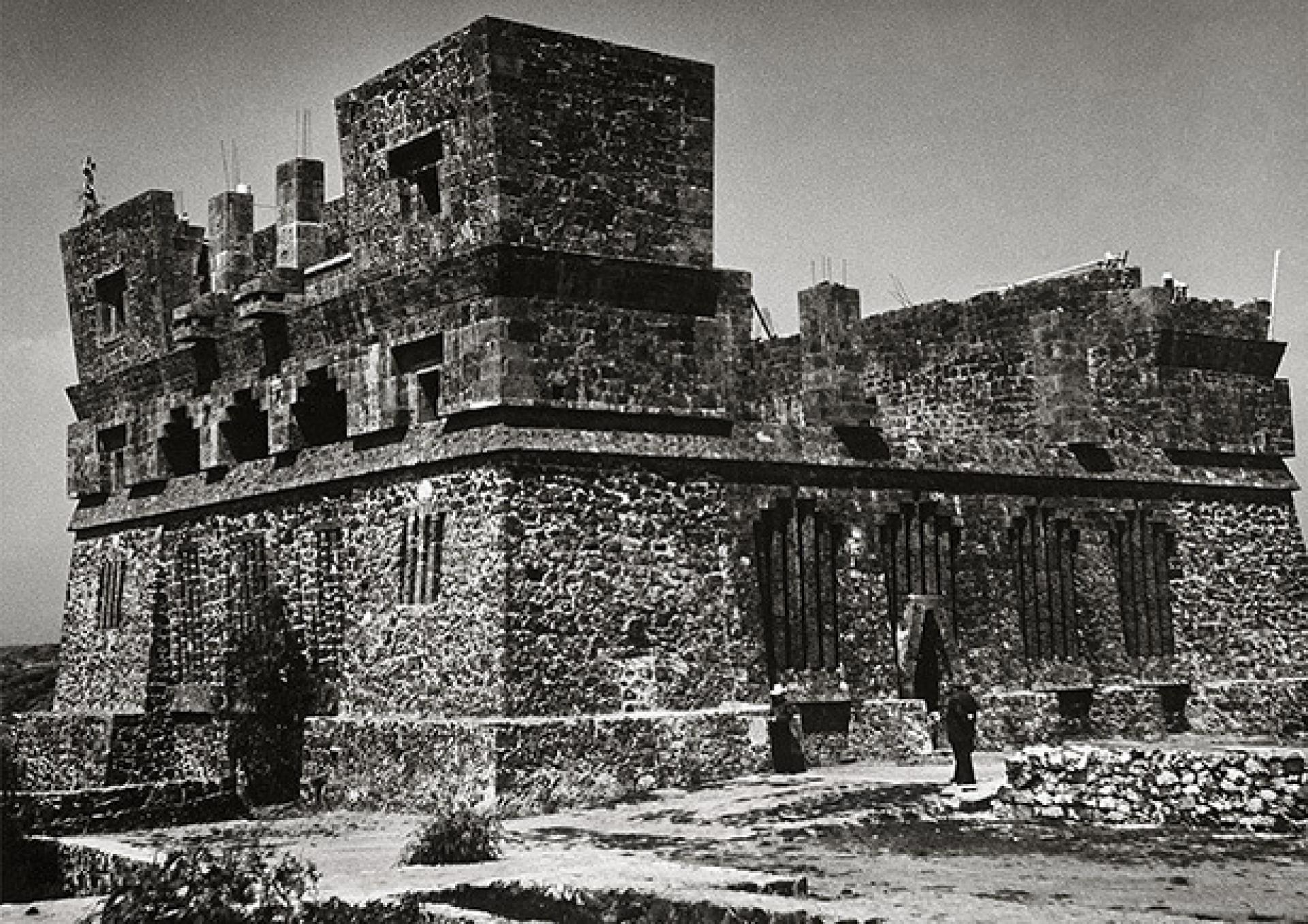 Anahuacalli Museum under construction. | Courtesy of Museo Anahuacalli