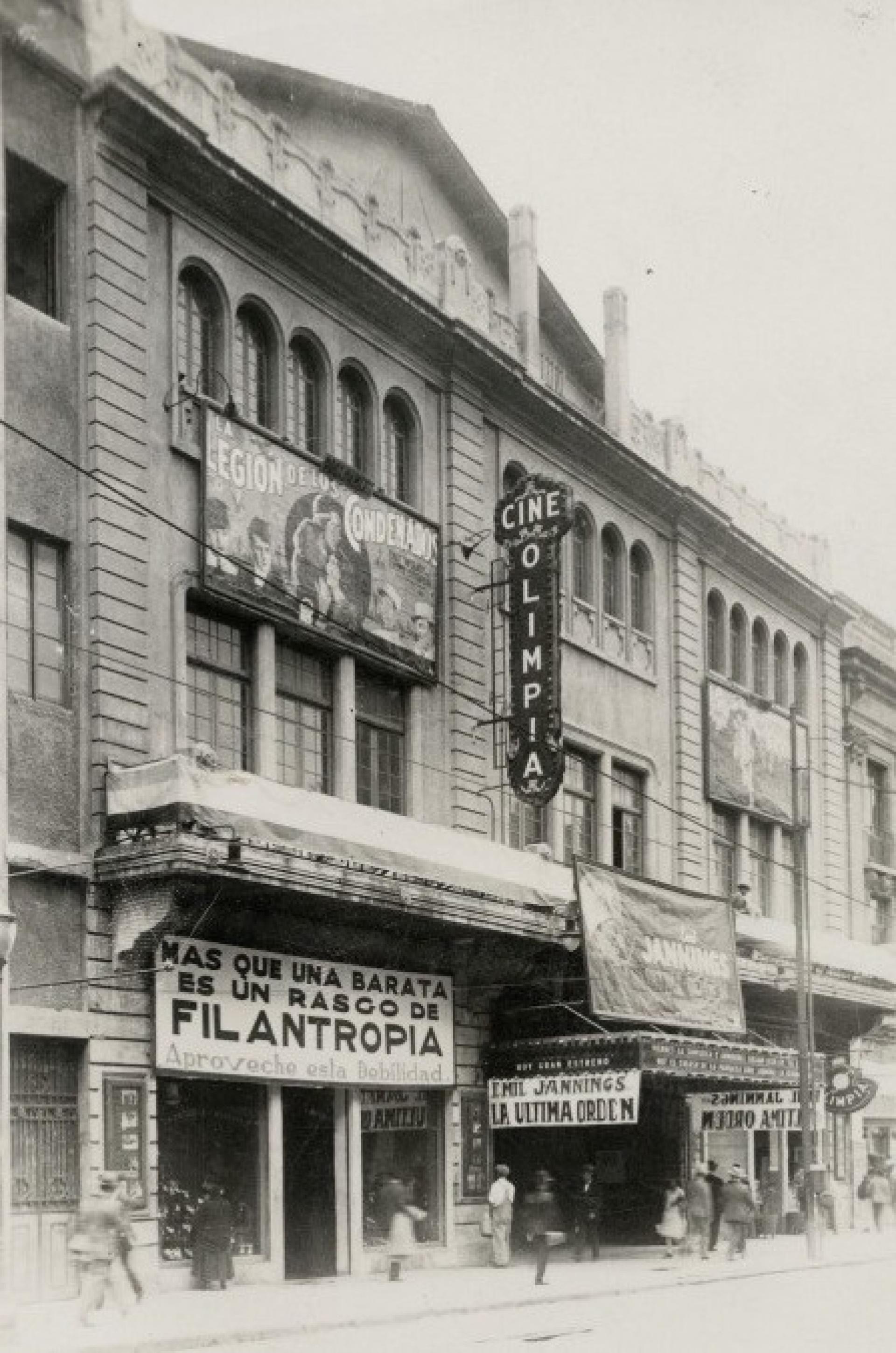 Cine Olimpia (1921). | Photo via México en Fotos