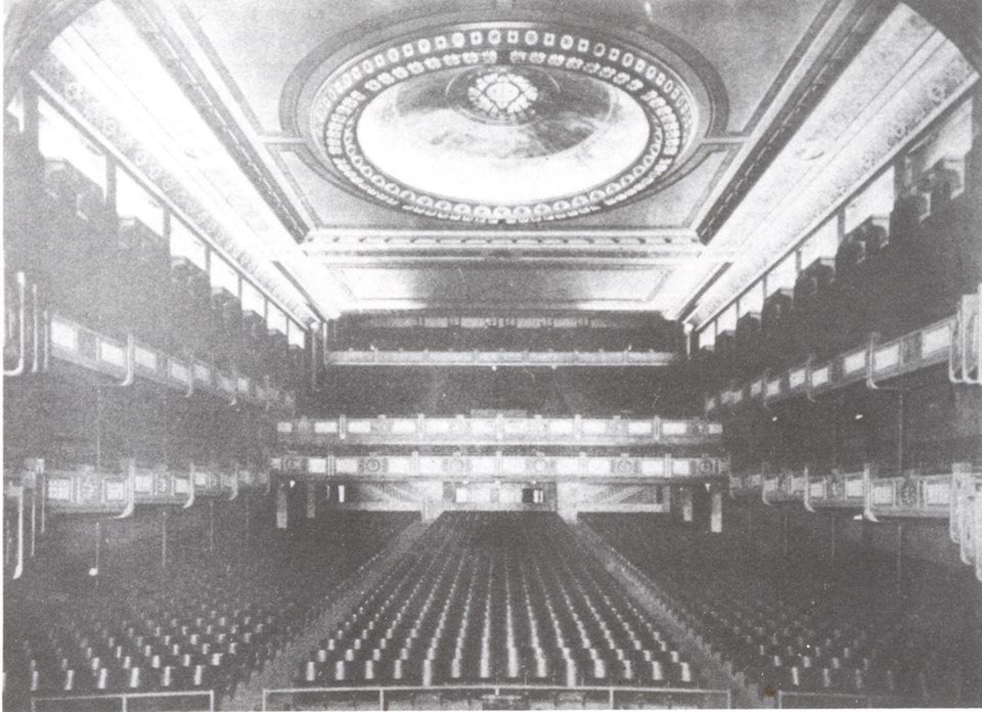 Cine Olimpia, Theater interior (1921). | Photo via Mexican Silent Cinema
