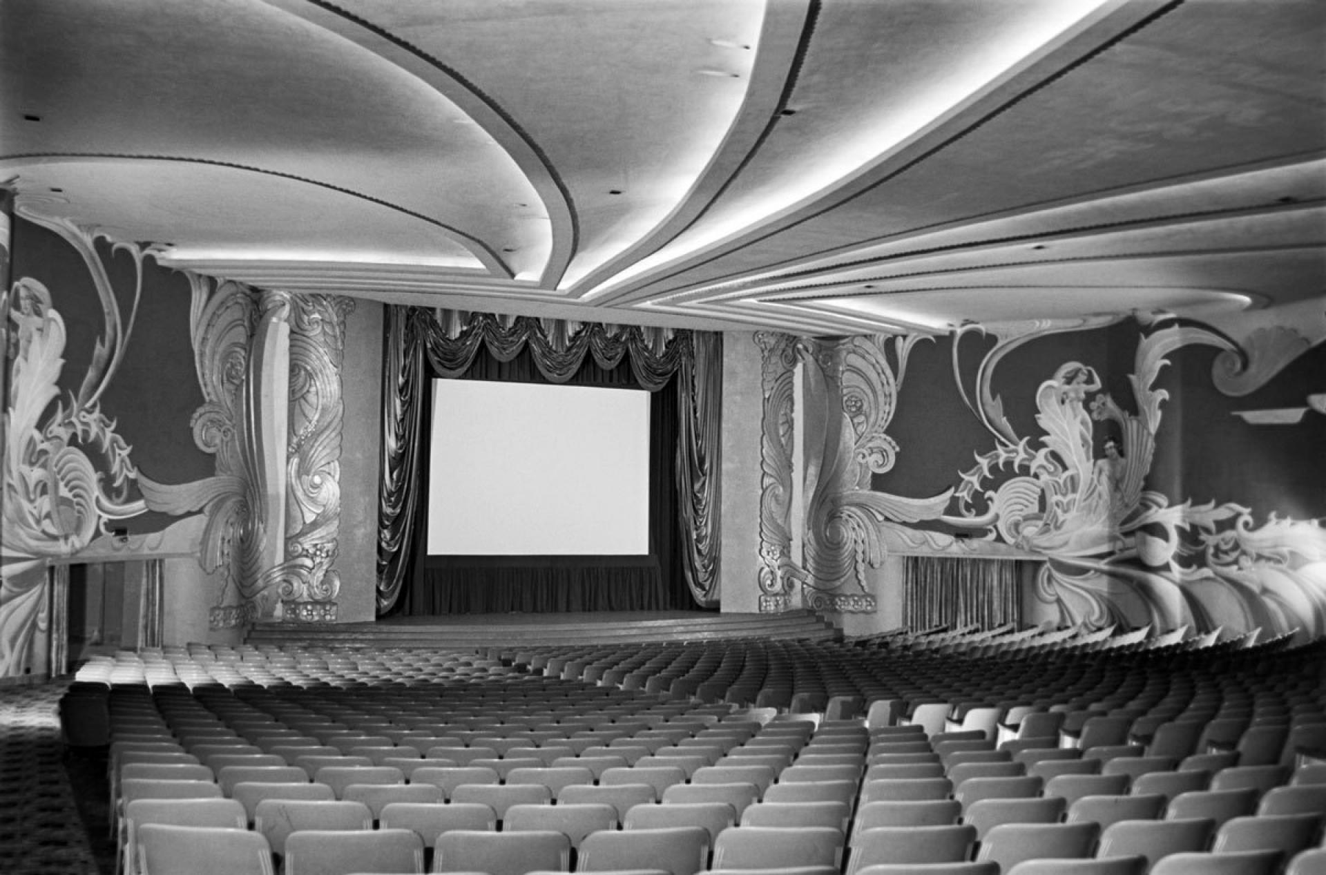 Milan - Cinema. Cinema Mexico in Via Savona. The empty cinema hall