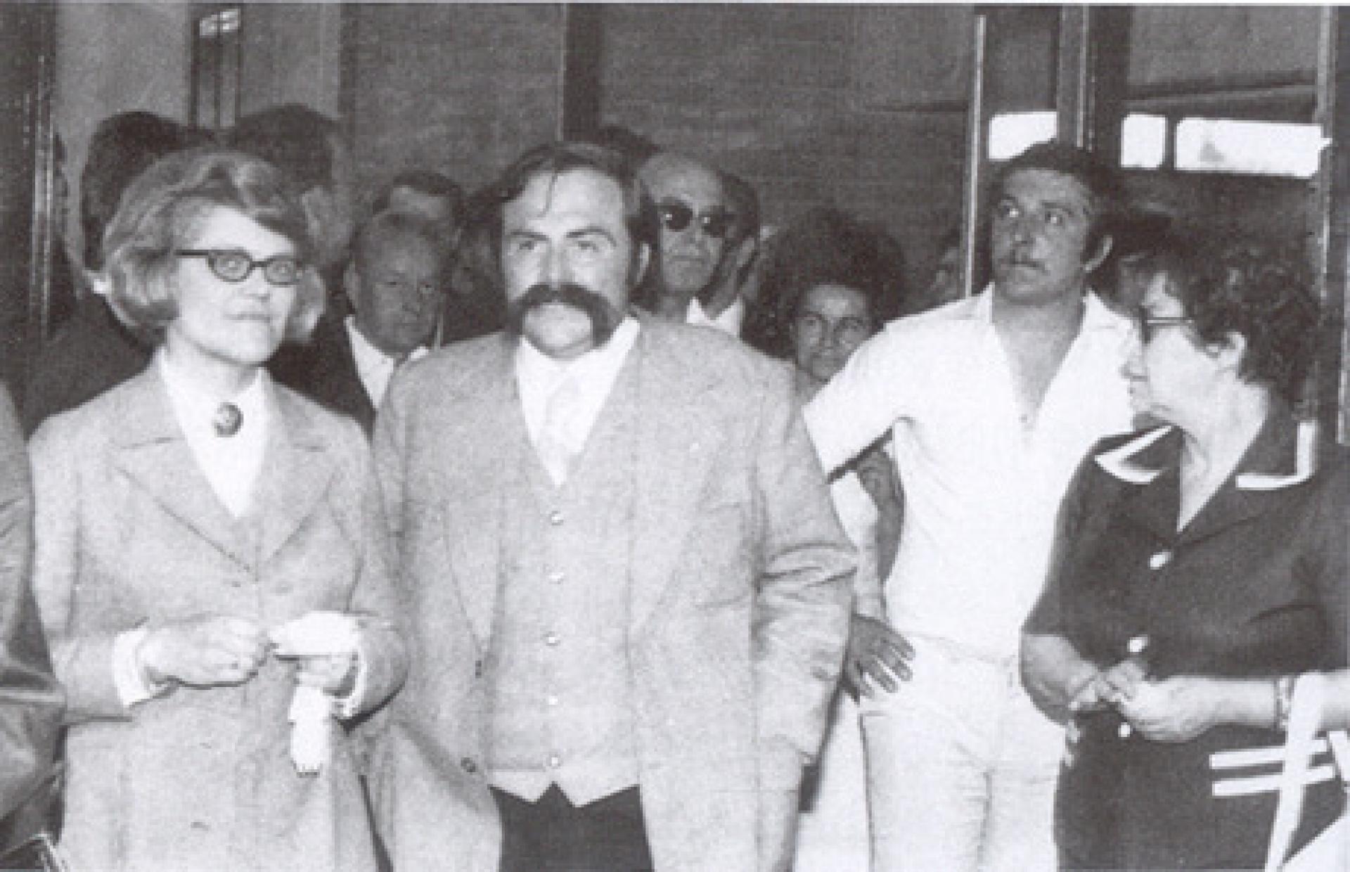 Ljiljana and Dragoljub Bakić at the opening of the Pionir Sports Hall in Belgrade, 1973. | Photo via CAB