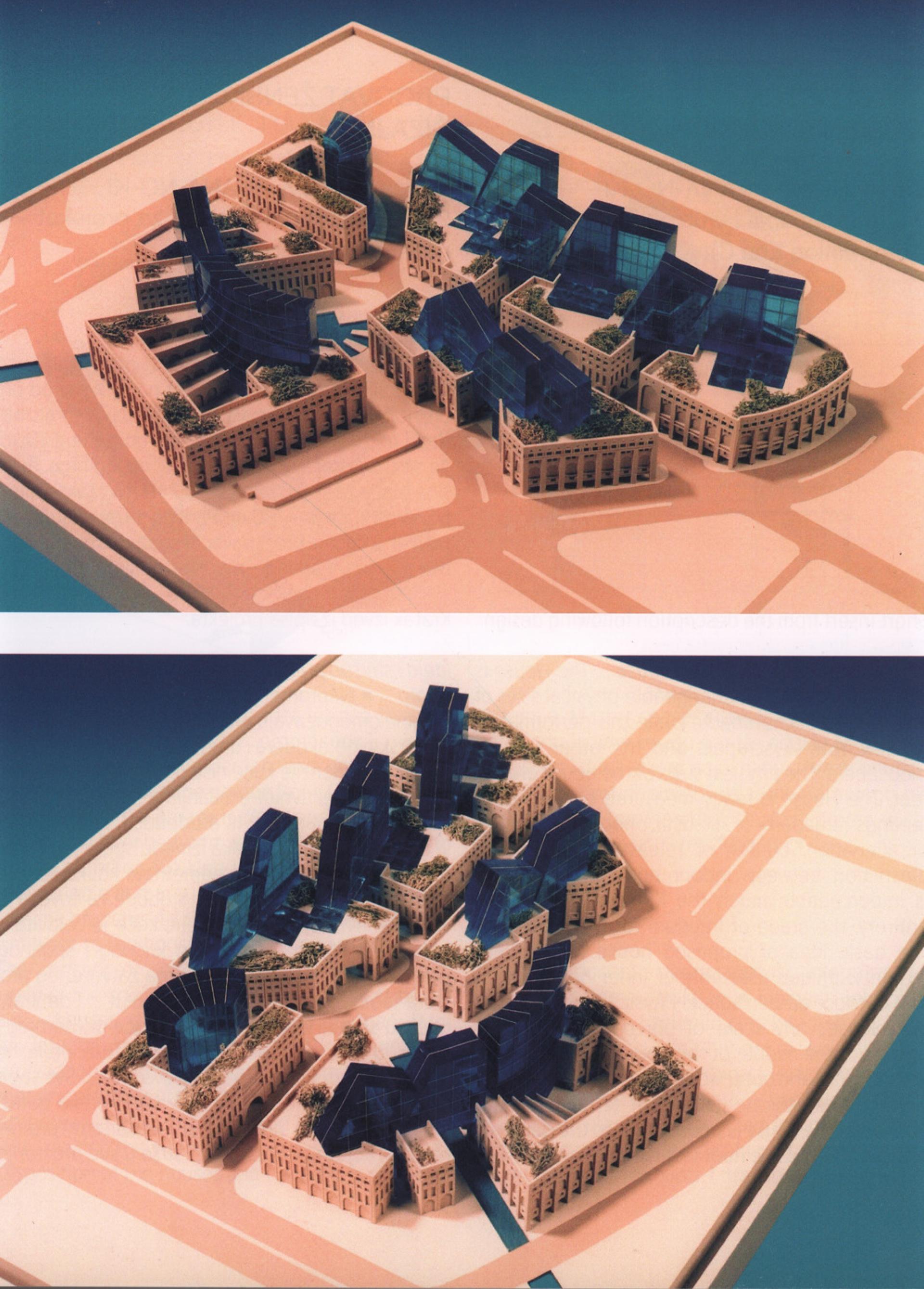 Never constructed eight city blocks in Cape Town, The Republic of South Africa (1993). | Courtesy of Dragoljub Bakić