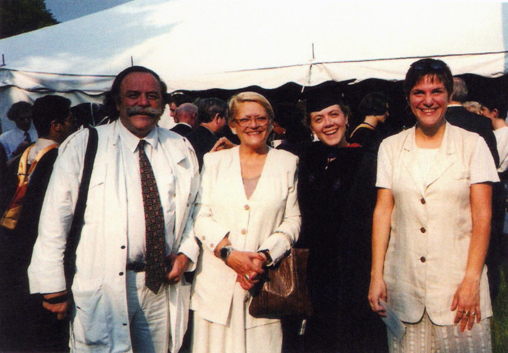 Dragoljub and Ljiljana with their daughters Biljana and Olga. | Courtesy of Dragoljub Bakić