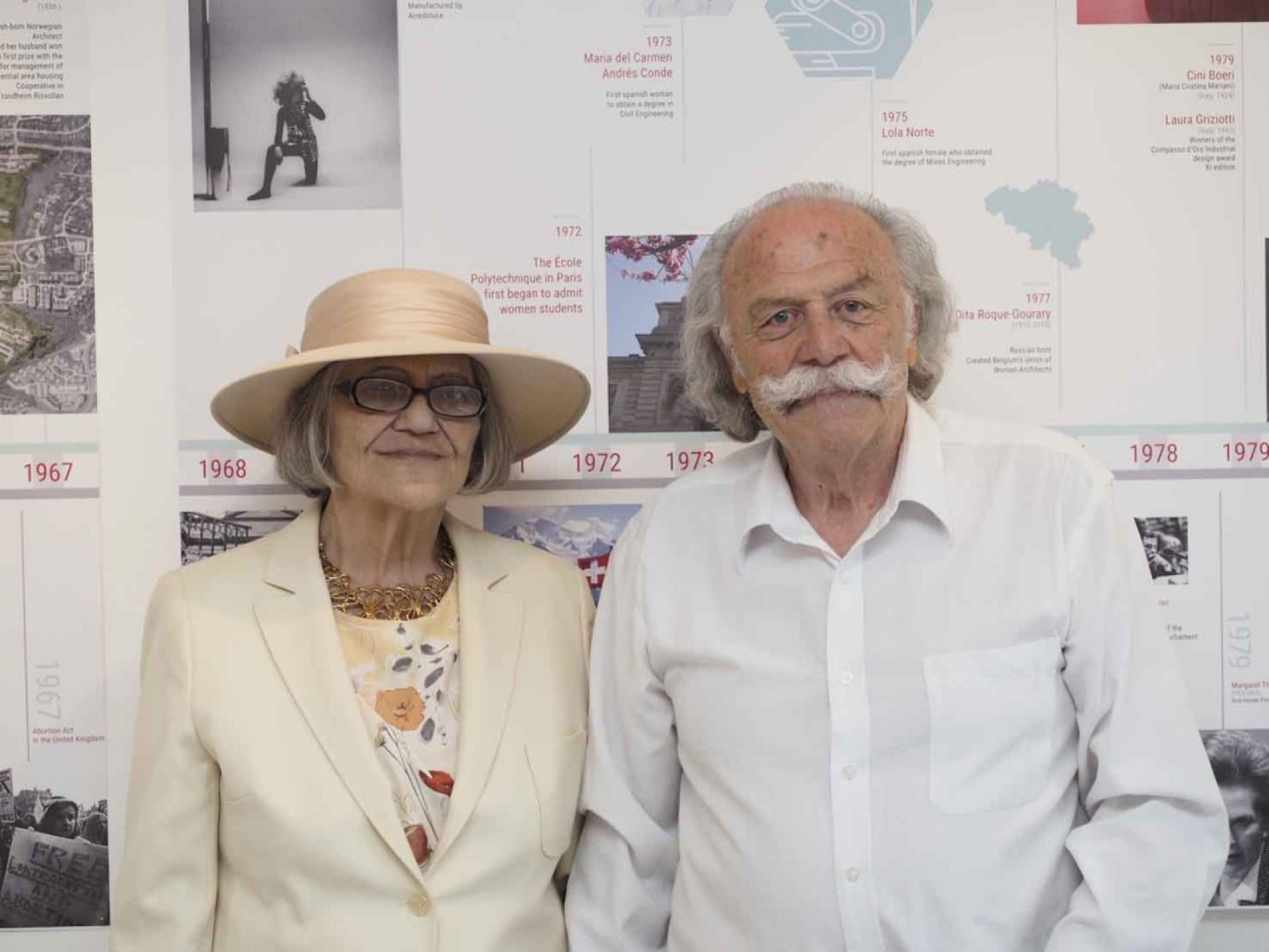 Ljiljana and Dragoljub Bakič at the MoMoWo exhibition in Belgrade (2018). | Photo by Rade Kovač