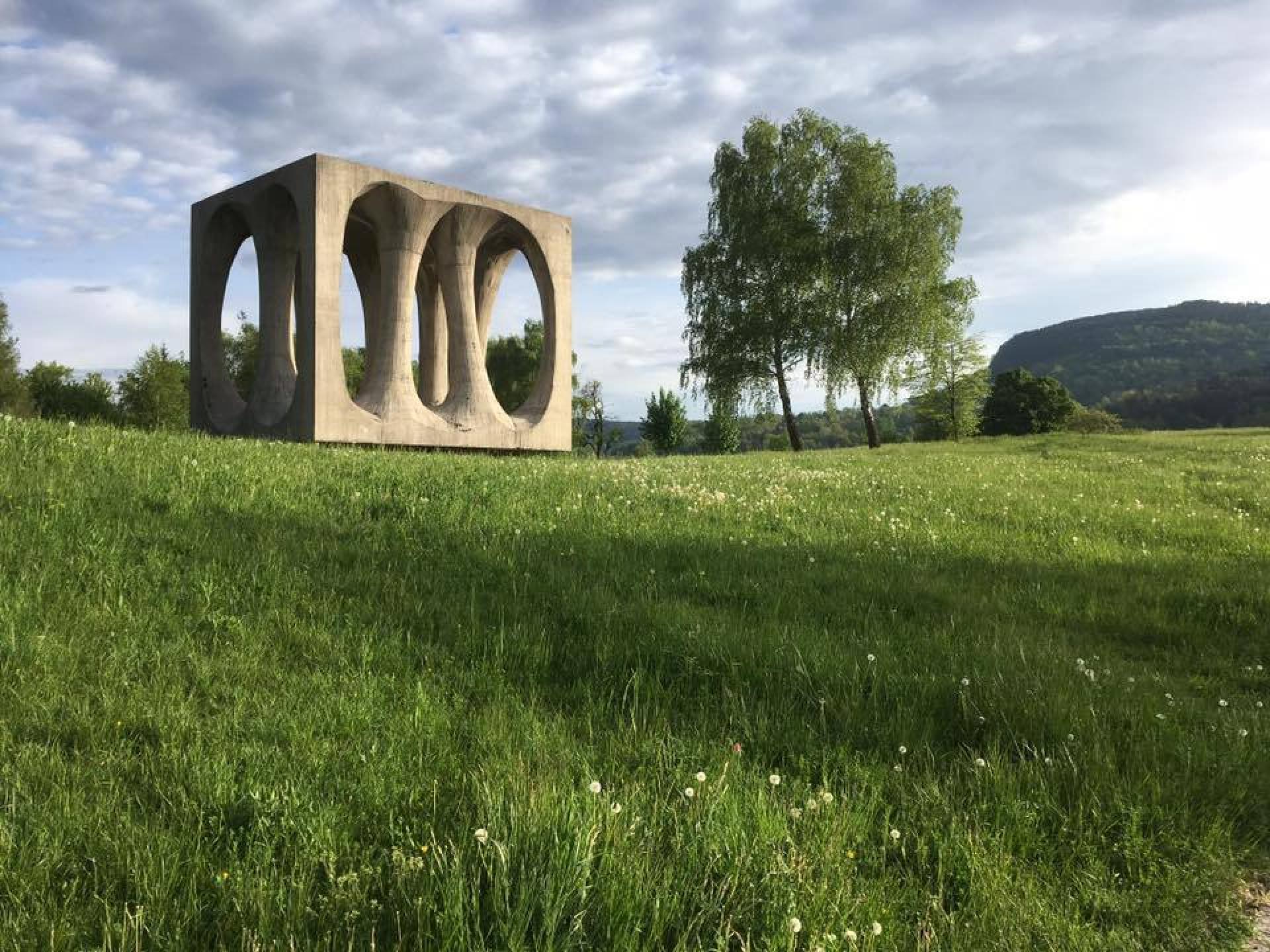 Monument to the Fallen Partisans at the Freedom Hill (1965), Ilirska Bistrica, Slovenia by sculptor Janez Lenassi and architect Živa Baraga.