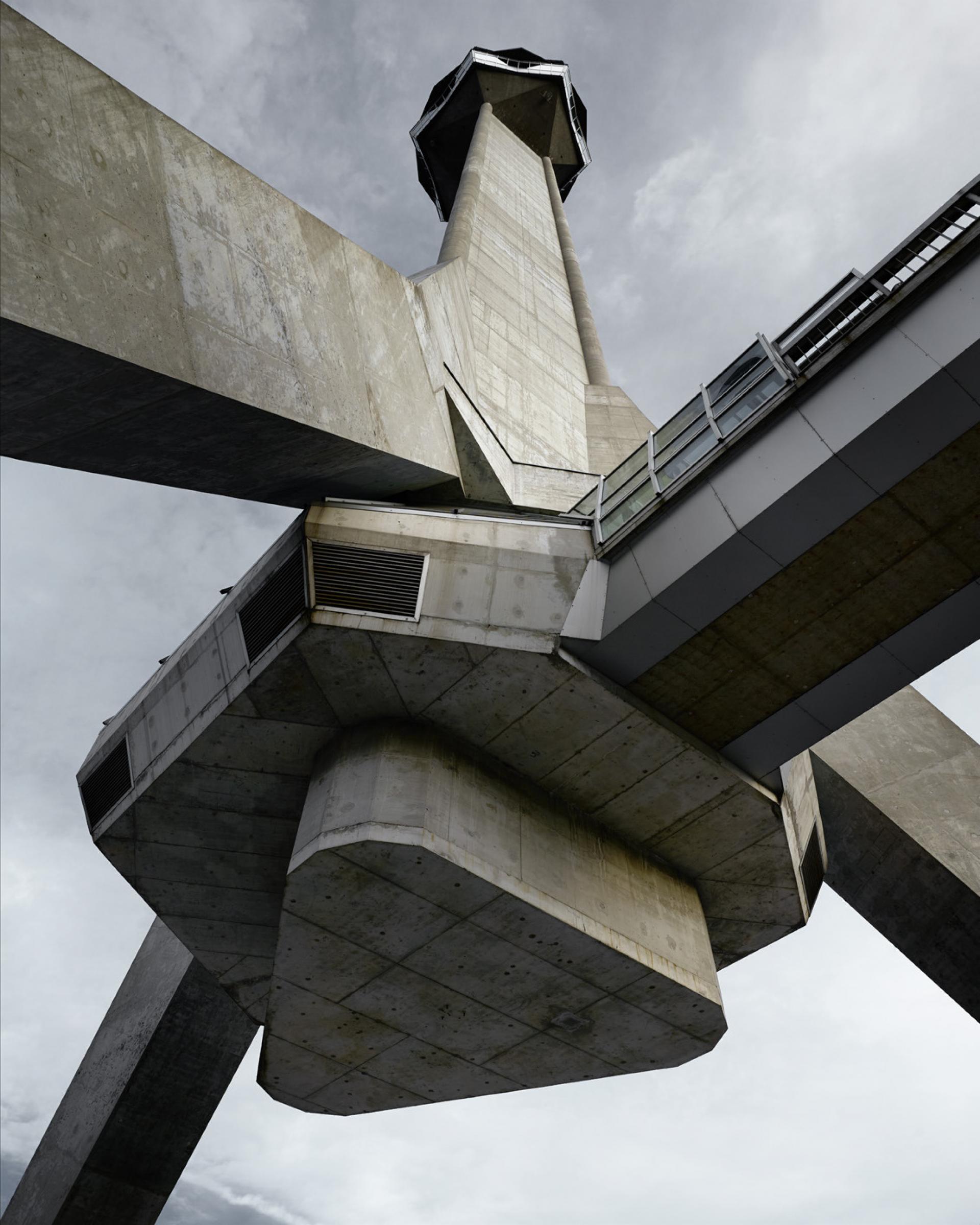 Avala TV Tower by Uglješa Bogunović, Slobodan Janjić, and Milan Krstić (1960–65 (destroyed in 1999; rebuilt in 2010). Mount Avala, Belgrade, Serbia. | Photo by © Valentin Jeck, commissioned by The Museum of Modern Art, 2016