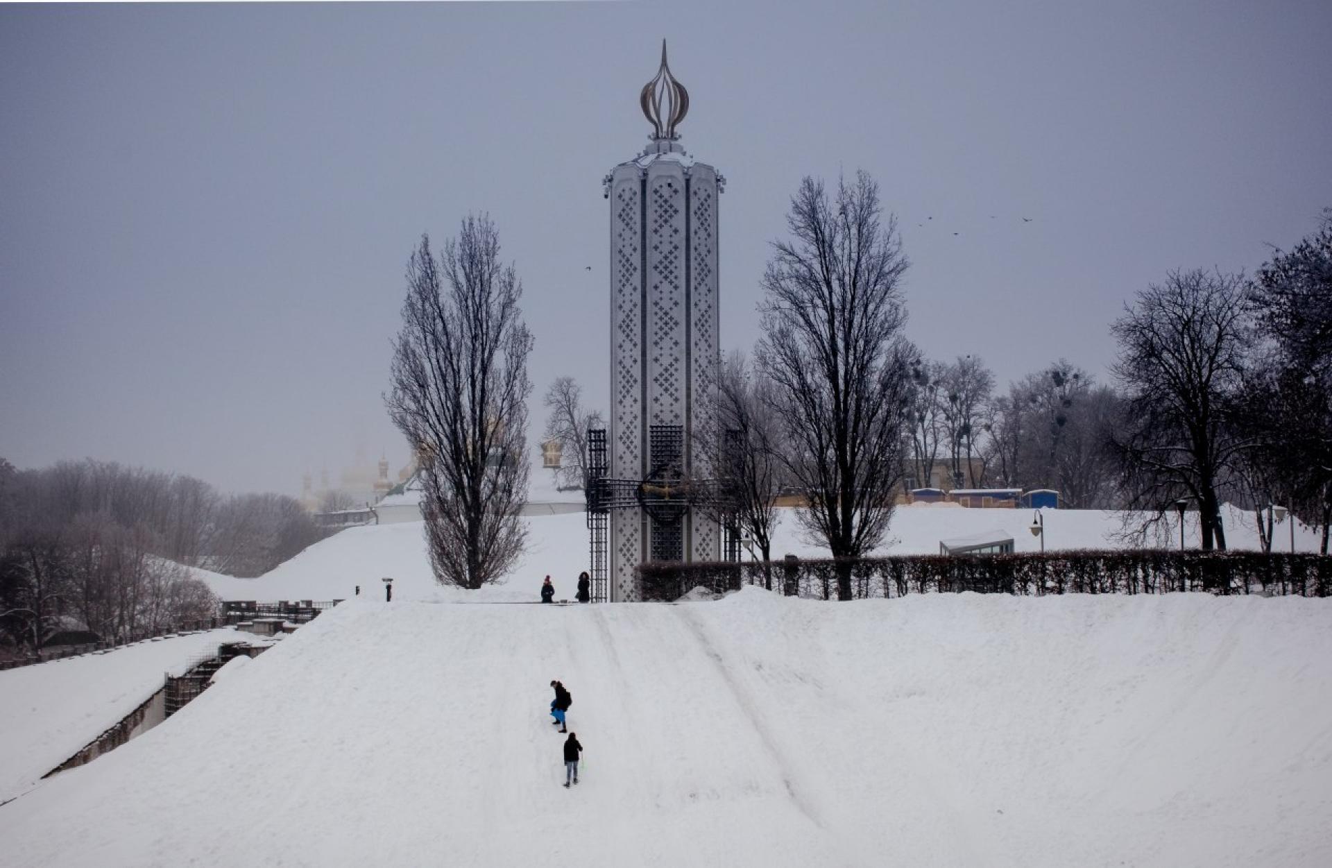 The Candle of Memory at the Holodomor Monument