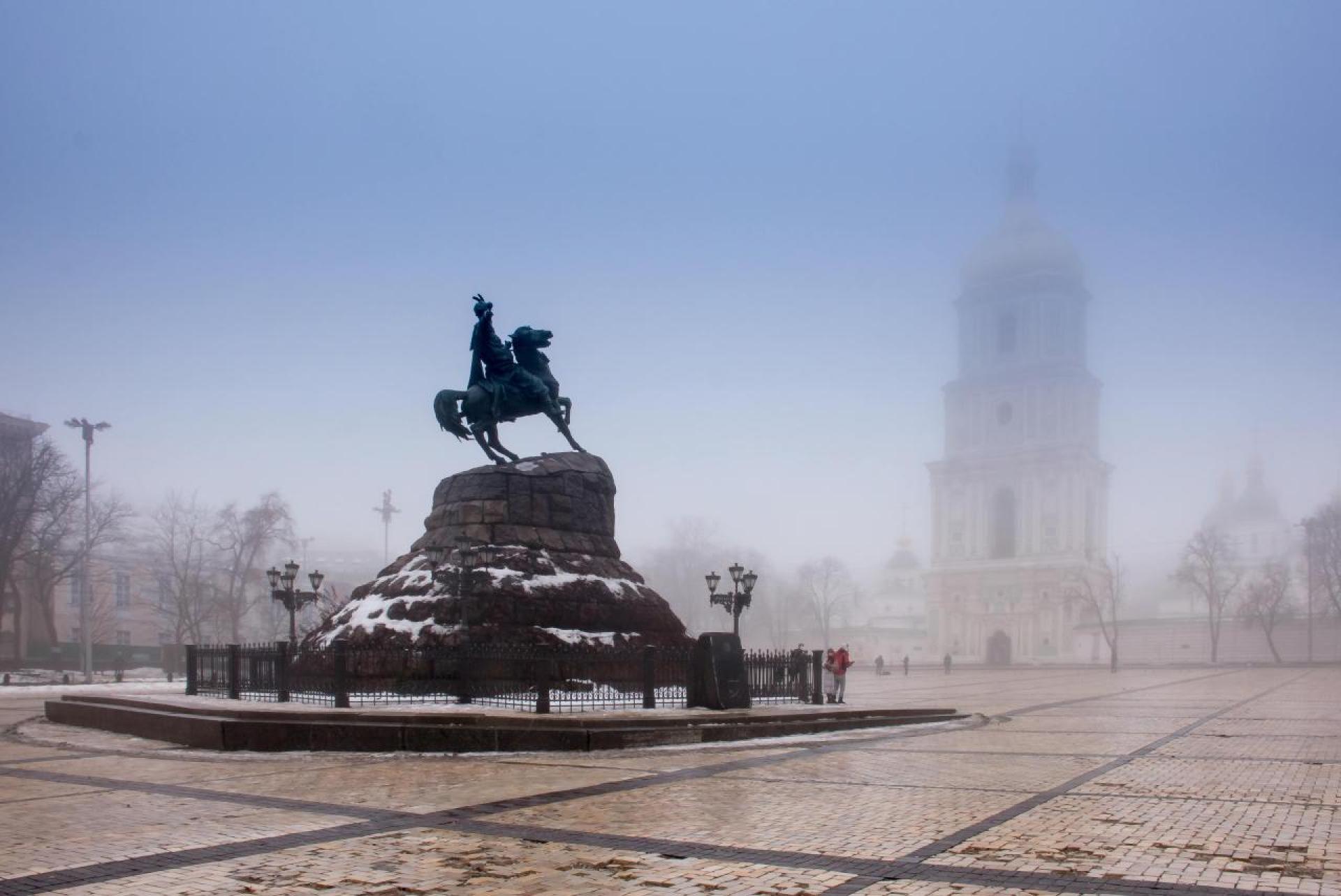 Hetman Bohdan Khmelnitsky at Sophia Square.