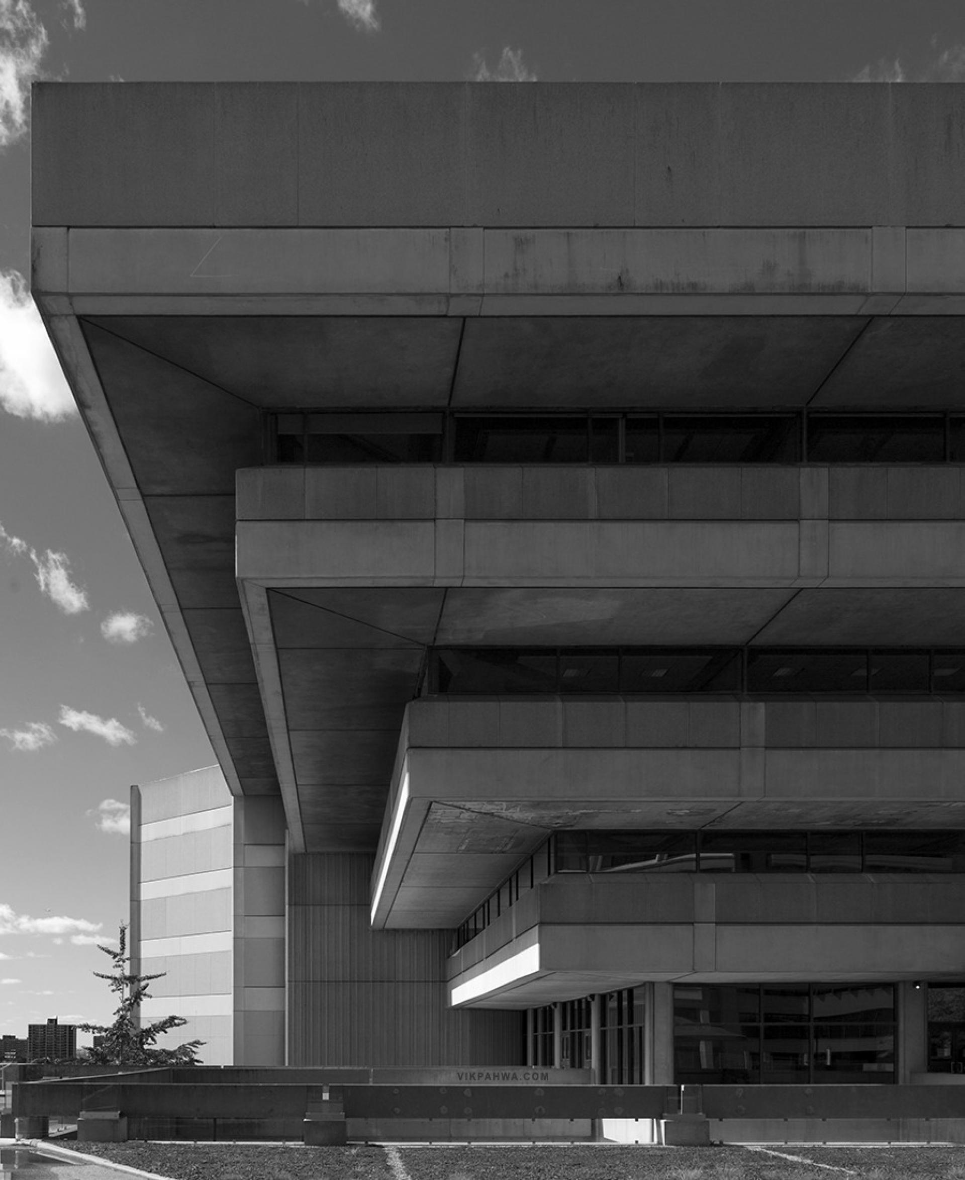 Scott Library, York University, North York (1968-1971) by John Parkin, John Bonnick, William Greer. | Photo via FIG projects