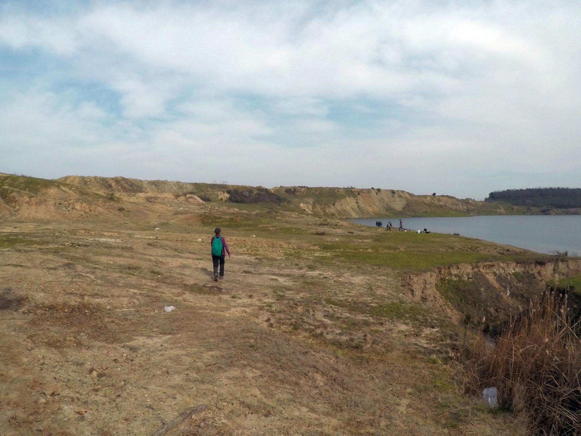 Woman in the quarries