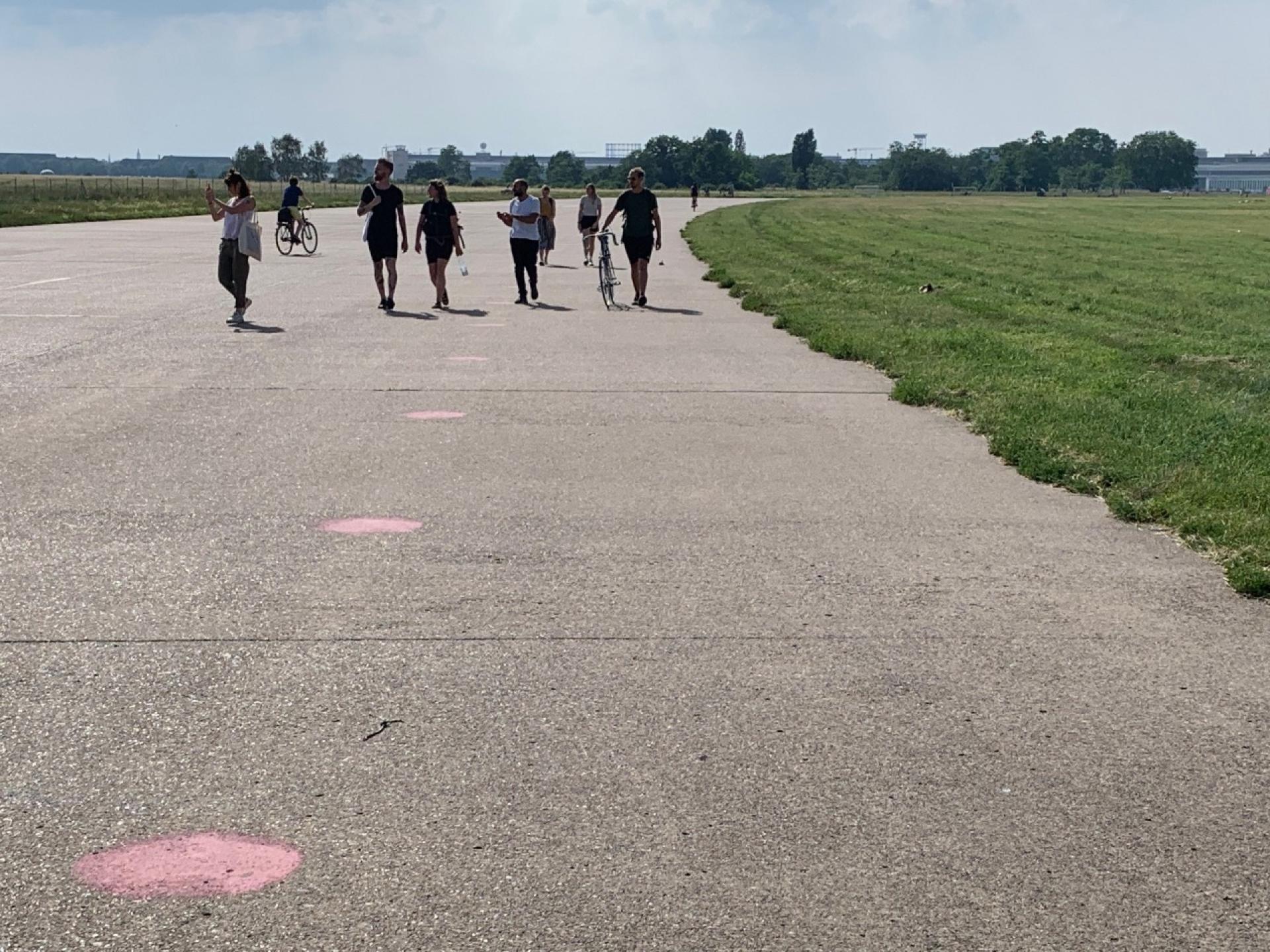 Walk on the Tempelhof in Berlin