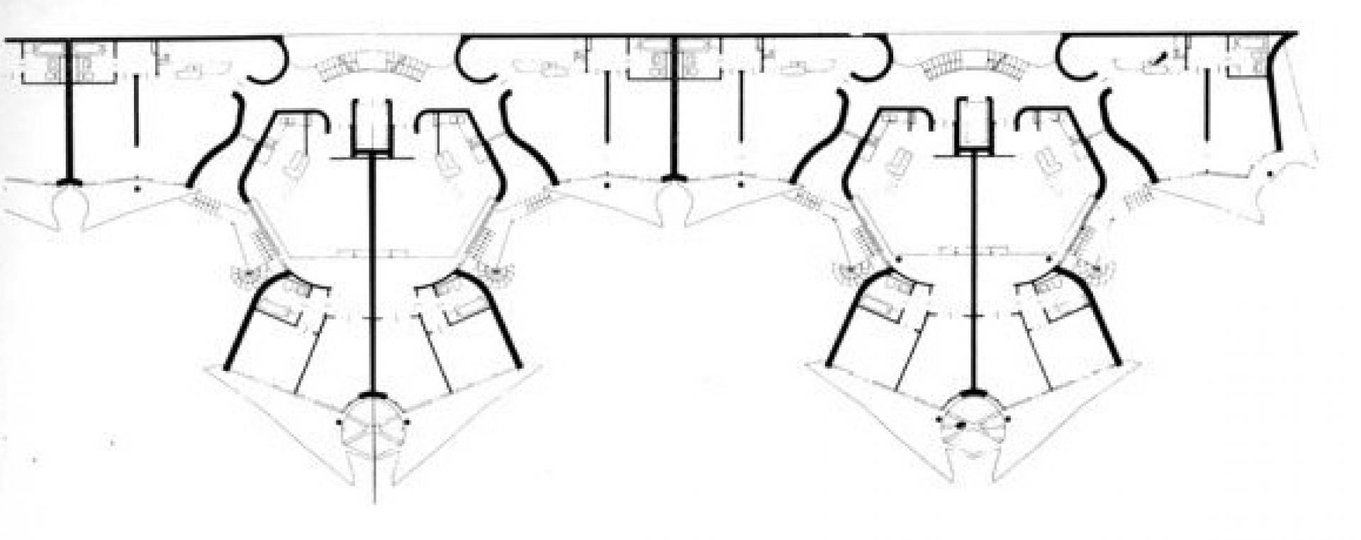 Block 70: floorplan by Hinrich & Inken Baller | Illustration via Pinterest