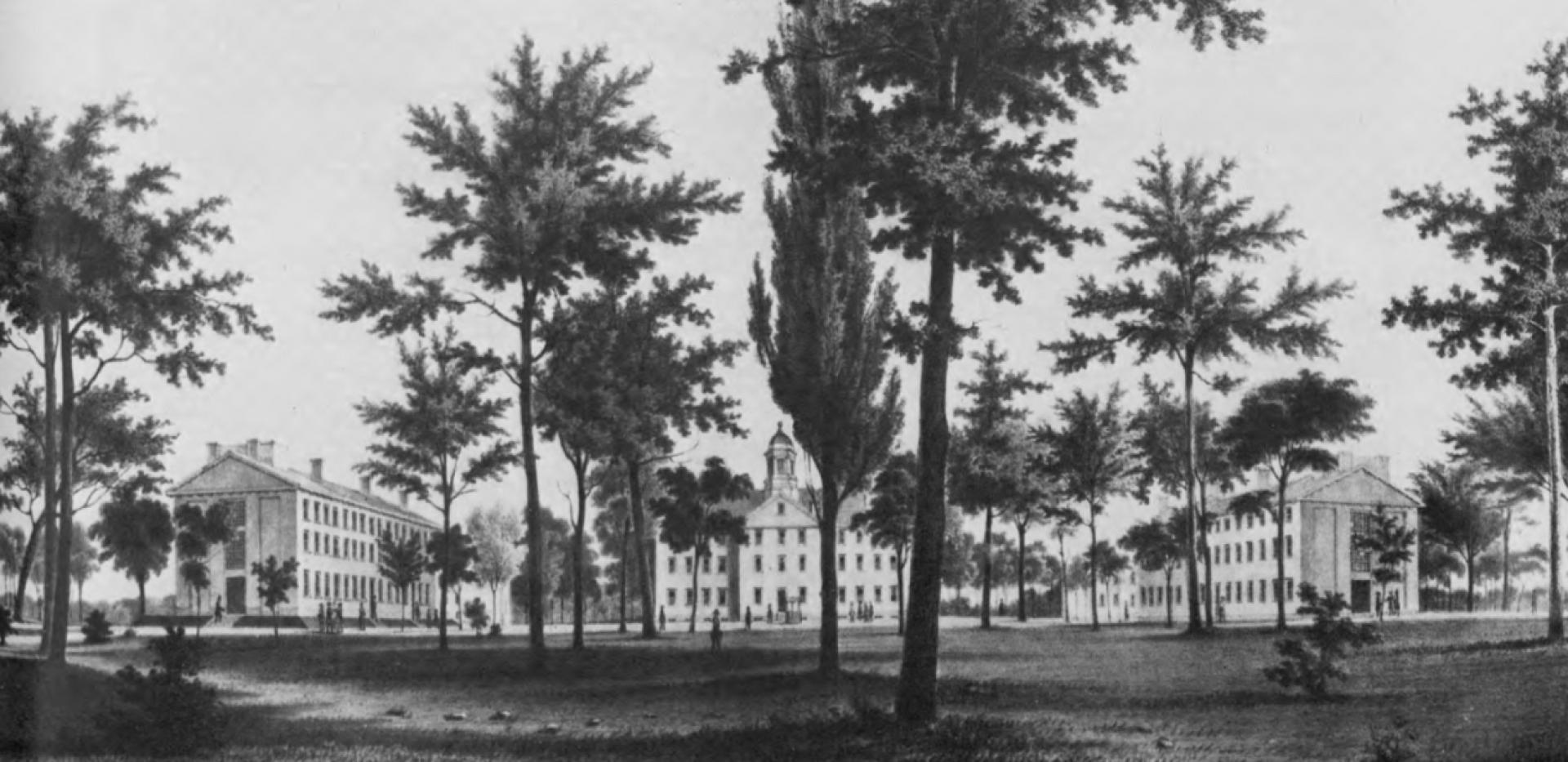 University of North Carolina Campus (1860). | Source: Turner, Campus: An American Planning Tradition