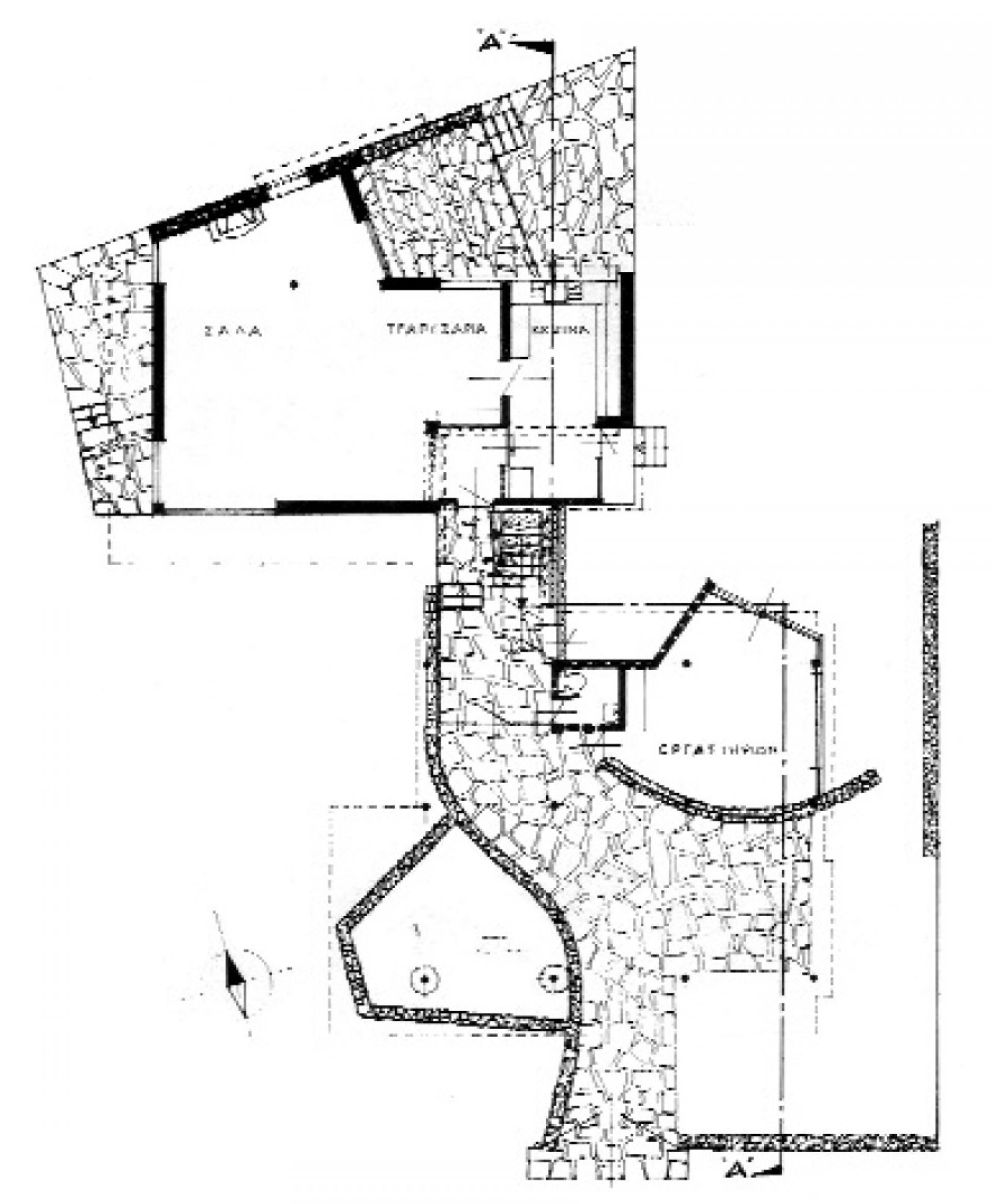 Plan of Theodotos Kanthos residence. | Photo © Neoptolemos Michaelides