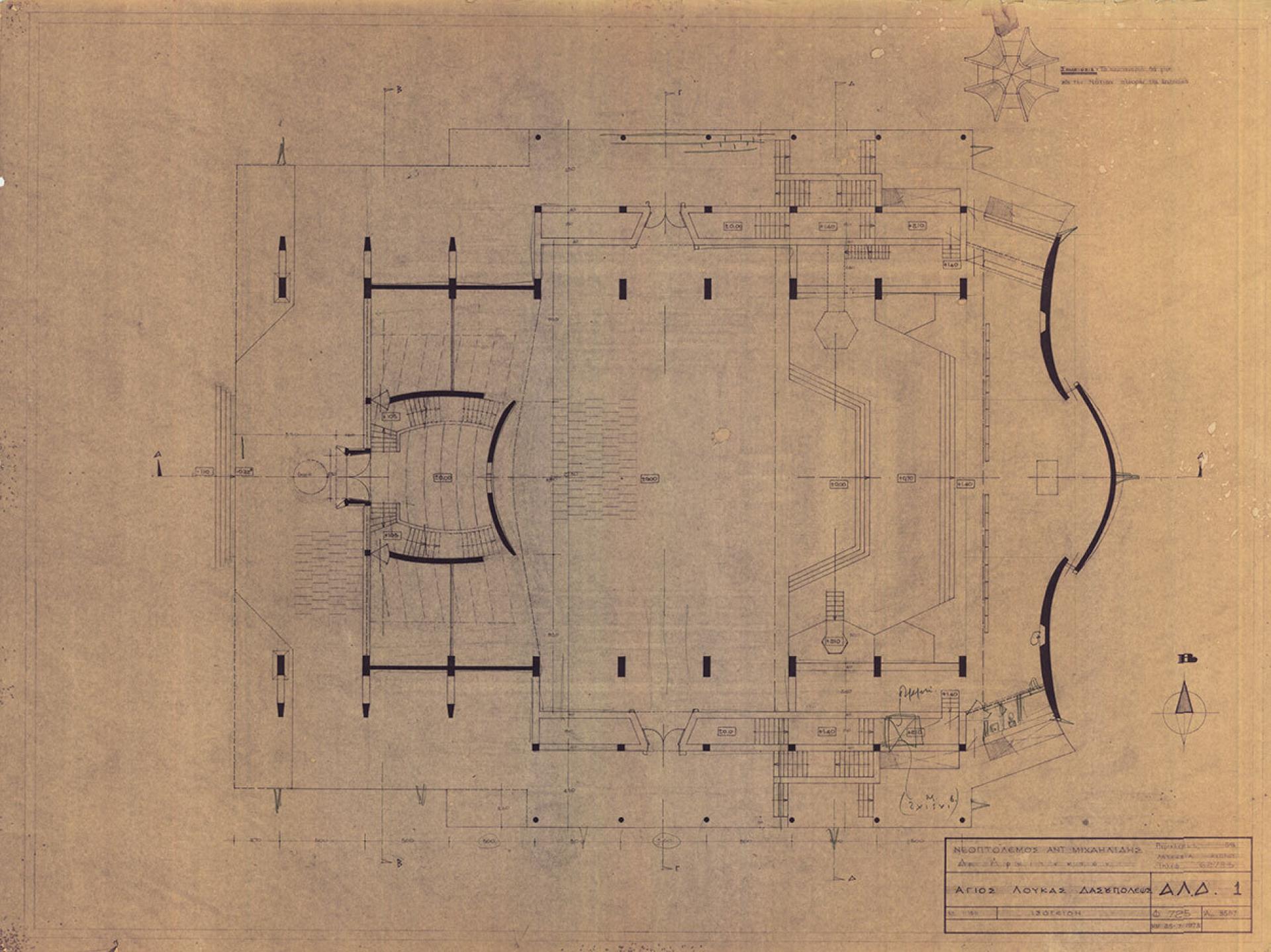 The plan view of the Church. | Photo © Neoptolemos Michaelides