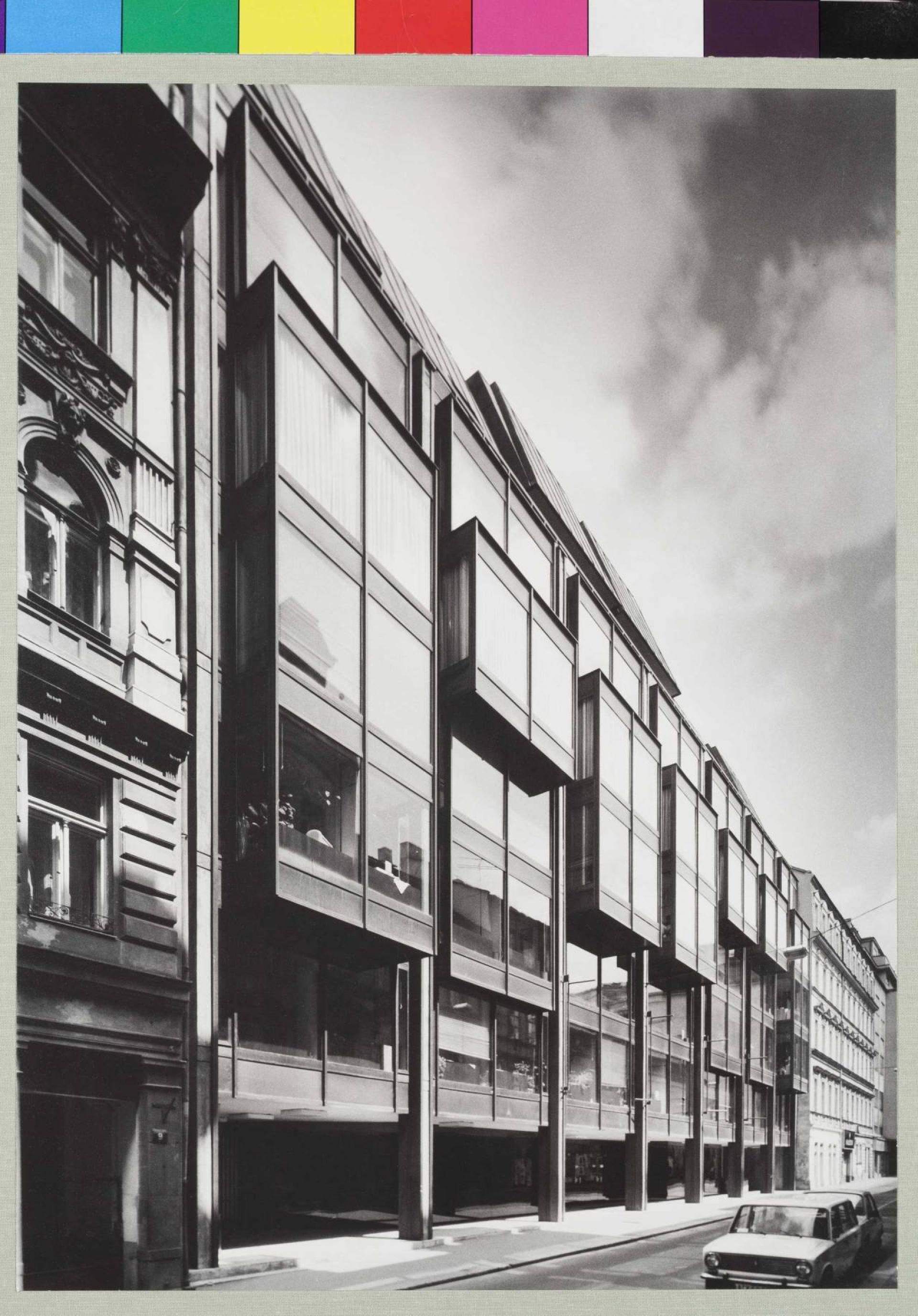 Omnipol Building by Zdeněk Kuna, Zdeněk Stupka, Milan Valenta, Josef Zdražil, Ladislav Vrátník (1974–1979) | Photo © Kamil Warta, National Gallery Prague