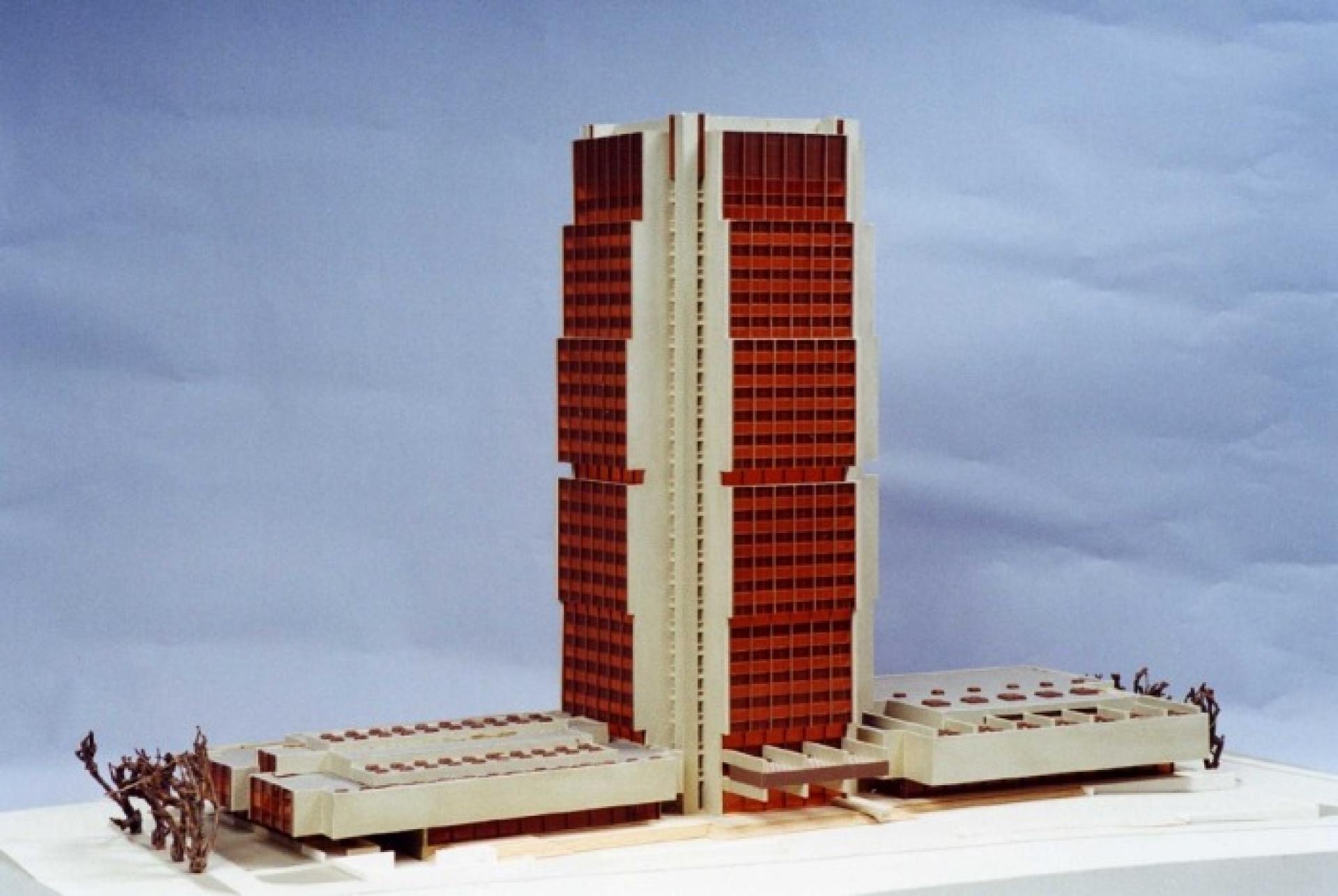 The model of the Hotel Olümpia (1974) | Photo © Eesti Arhitektuurimuuseum