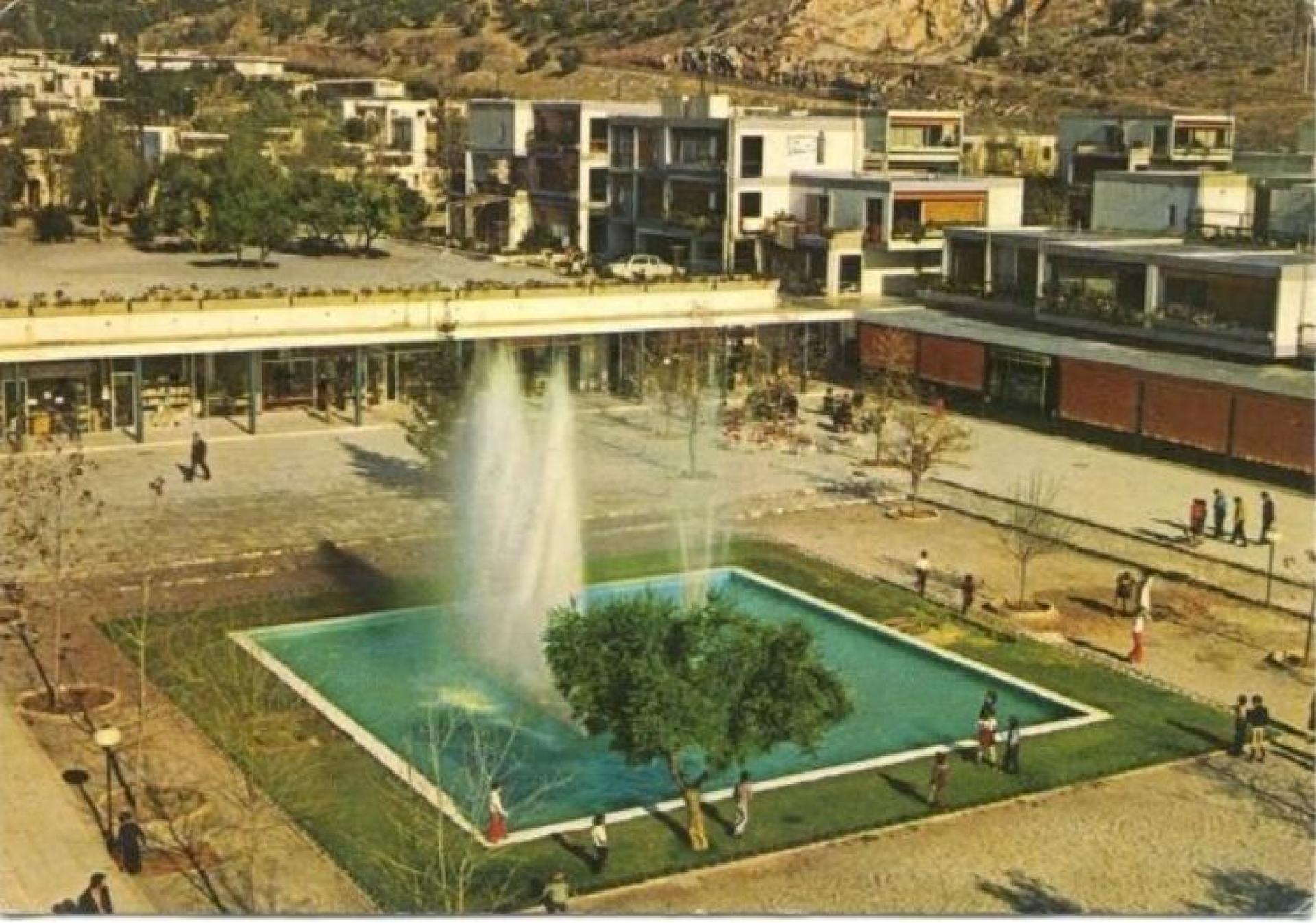 The settlement’s main square.