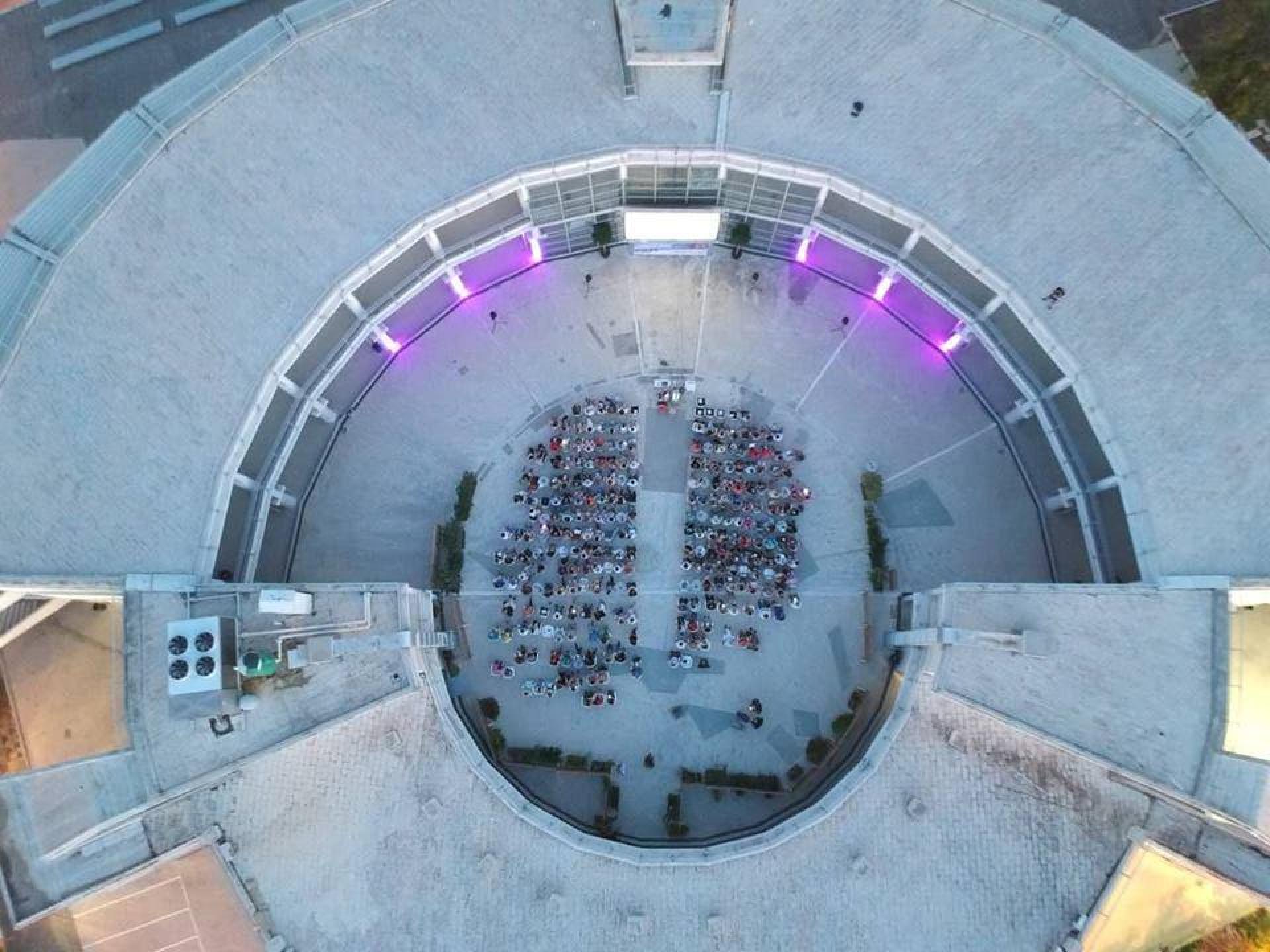 Round School top down view. | Photo © Dimitris Vosios