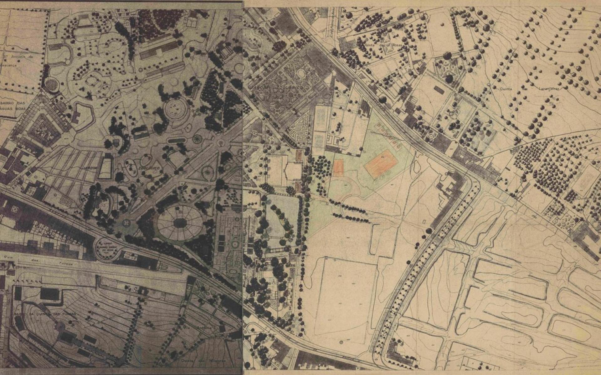 Lisbon Zoo- a layout plant by Raul Lino | Photo via Gulbenkian Foundation