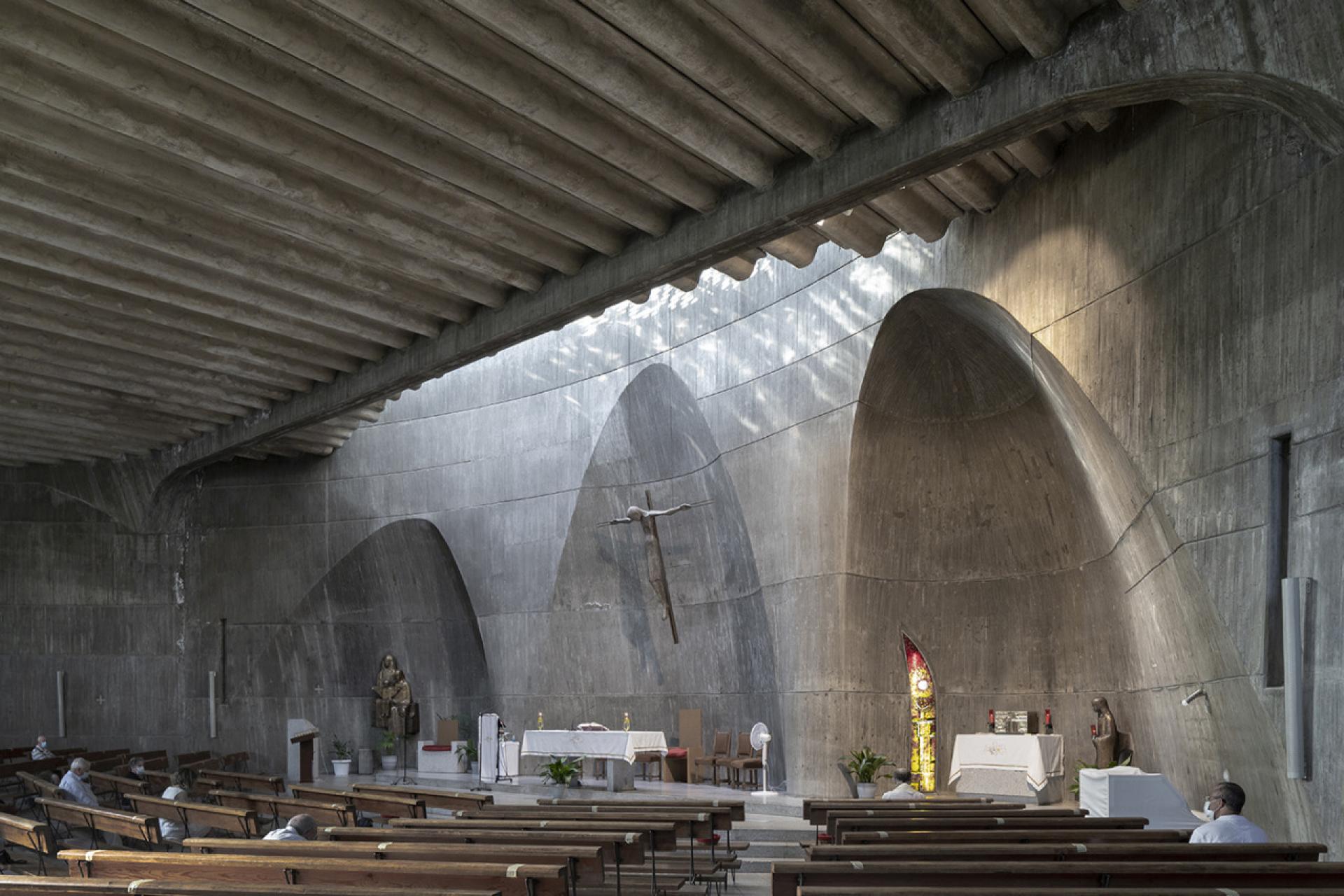 Santa Ana Parish Church by Miguel Fisac Serna (1965-1966)