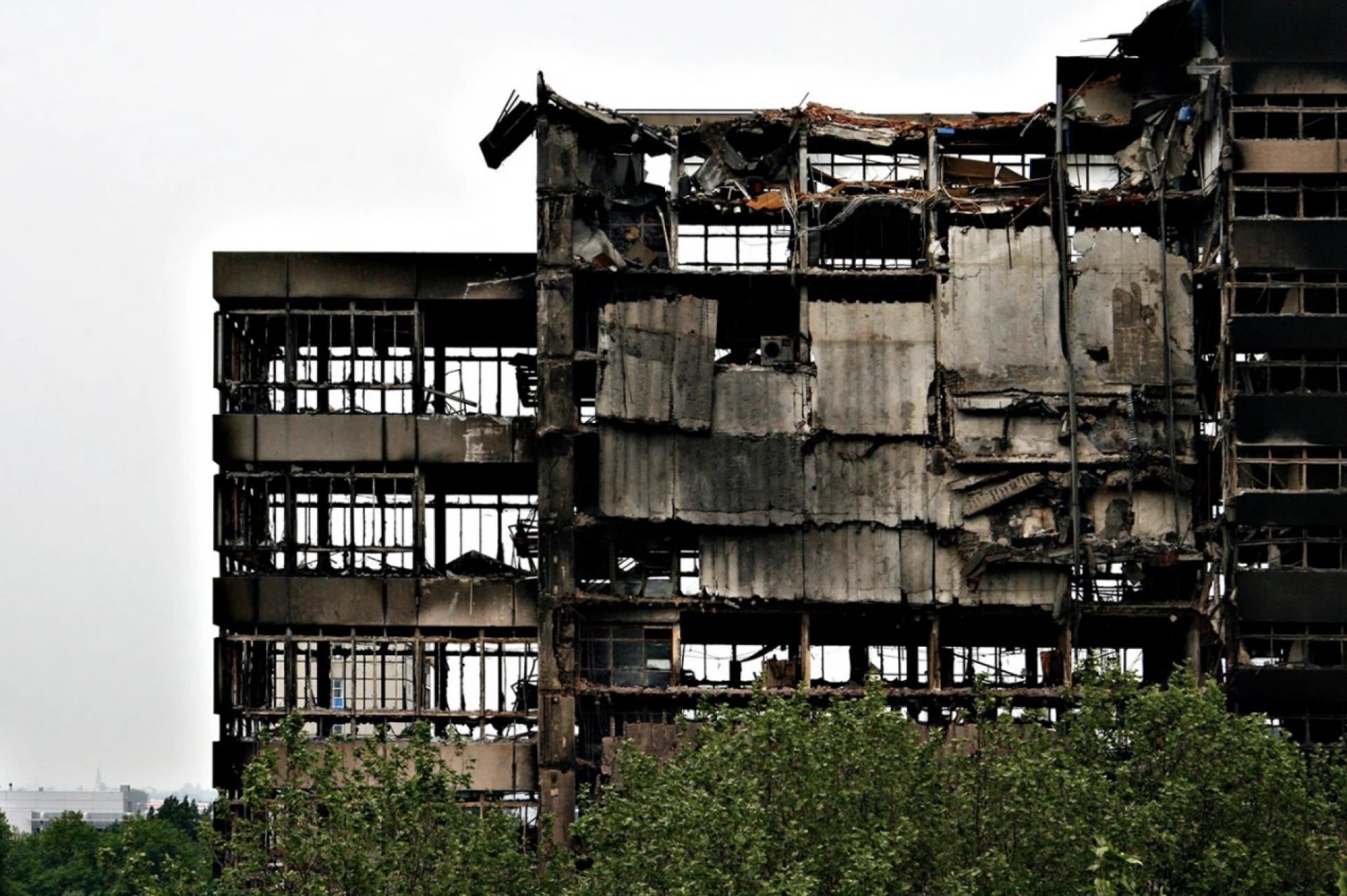 May 2008: Delft Faculty of Architecture (Bouwkunde) in ruins. | Photo Sjors van Berkel/TU Delft