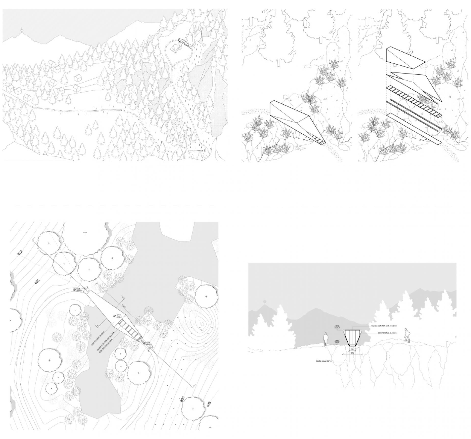 Kazani Memorial in Sarajevo (project drawings). | Photo © Dunja Krvavac