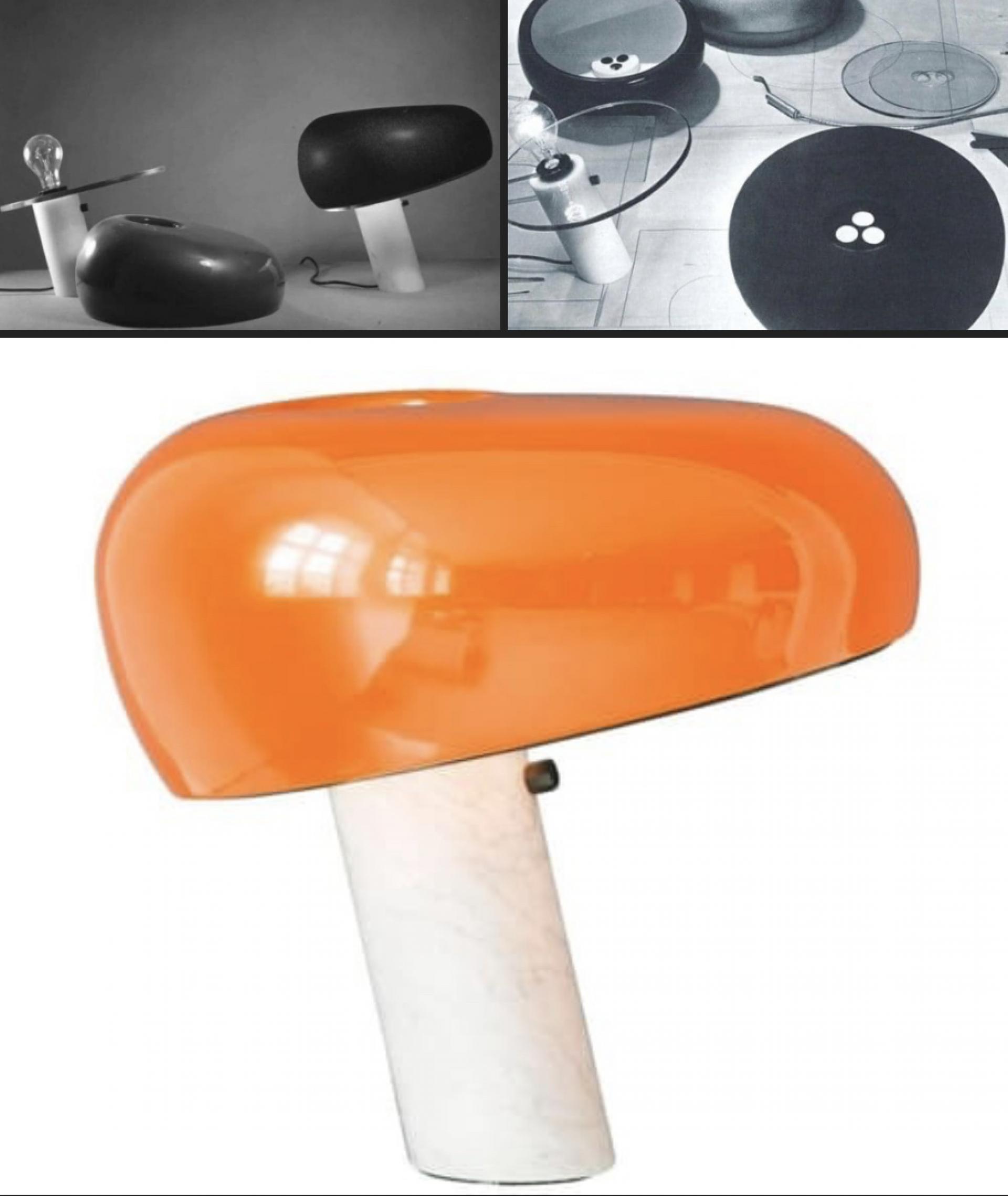 Components of the Snoopy table lamp.