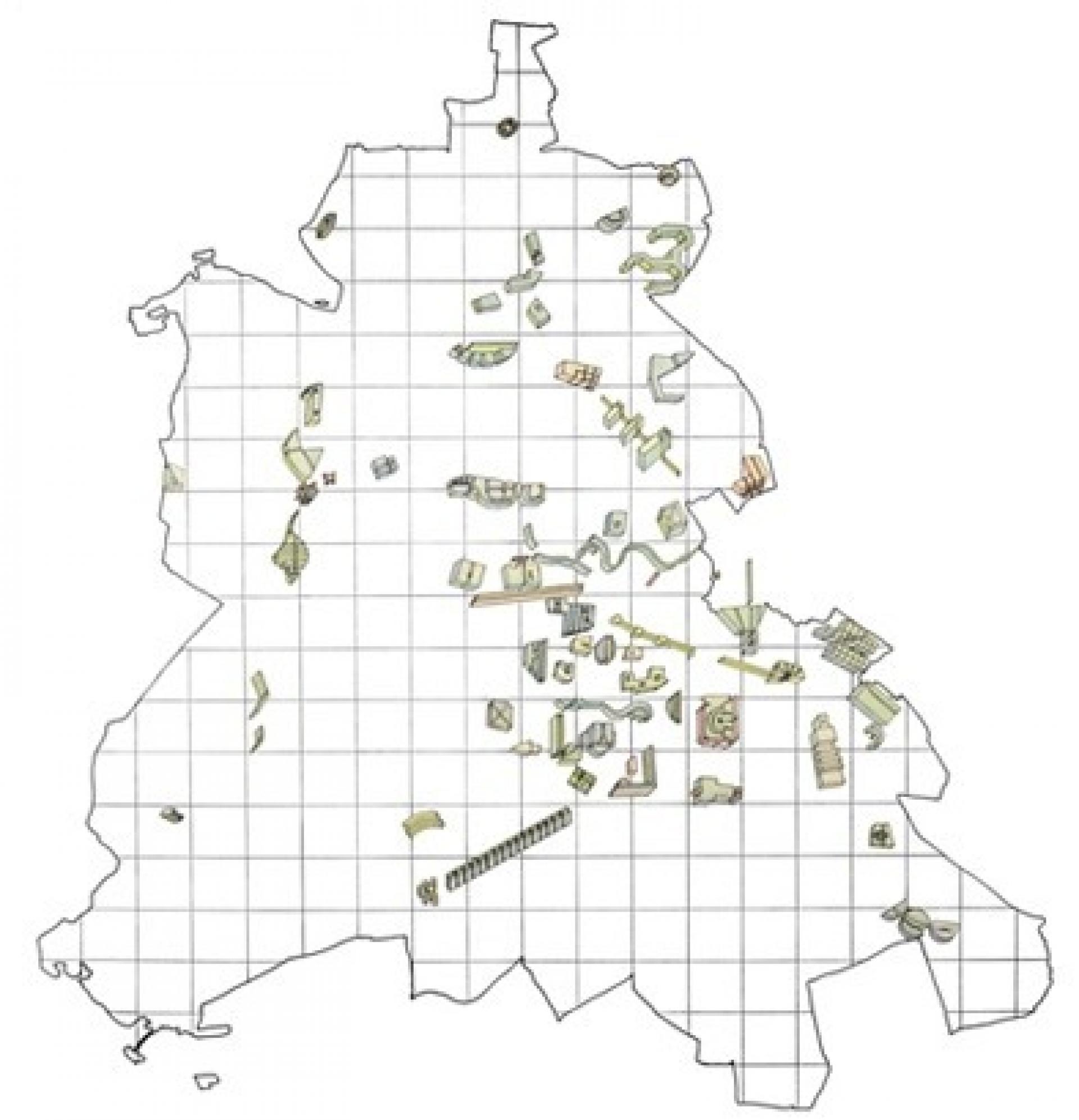 Housing structures in Berlin (map from the manifesto)