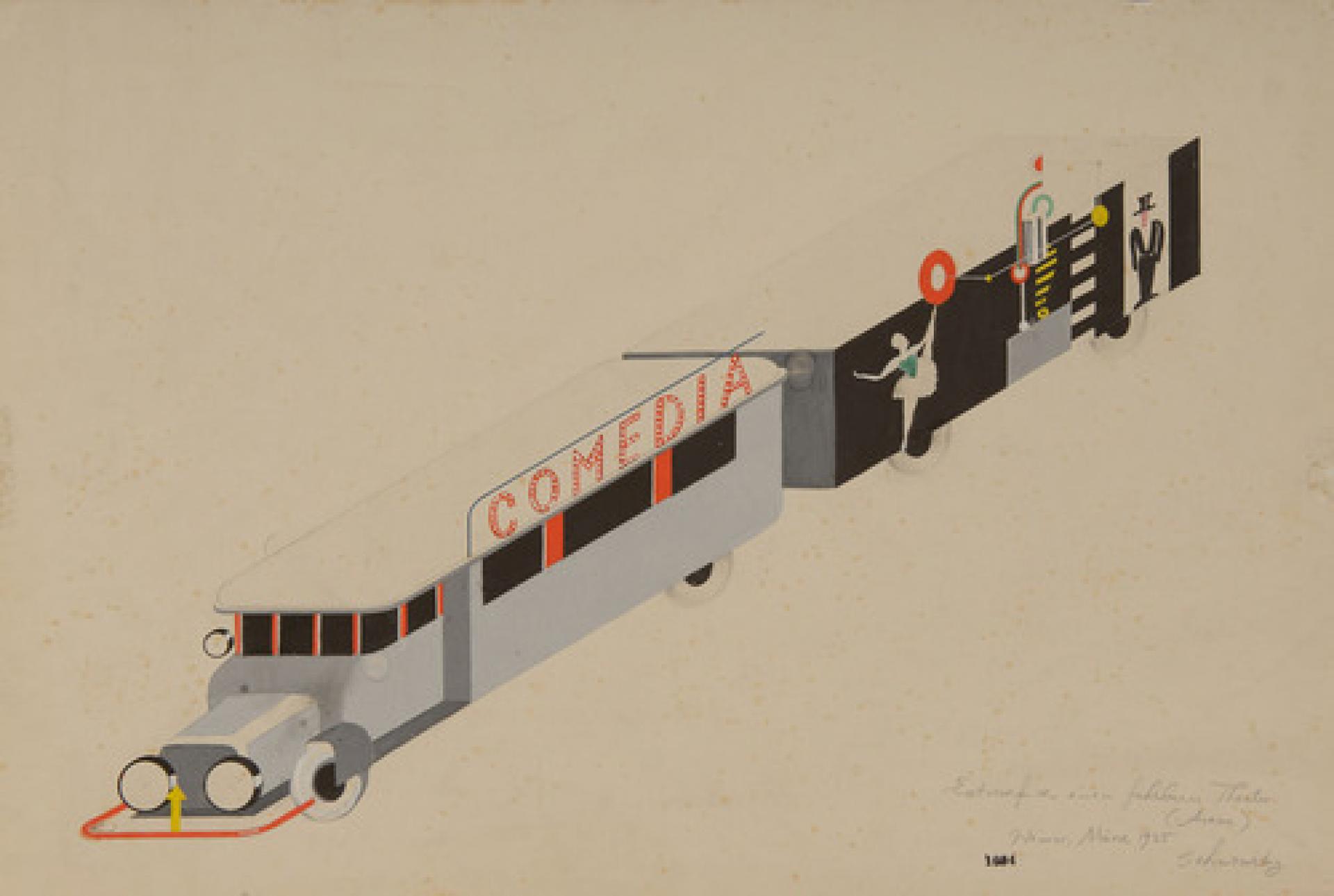 Project for a moveable theatre, Xanti Schawinsky, 1925 | Copyright Xanti Schawinsky Estate